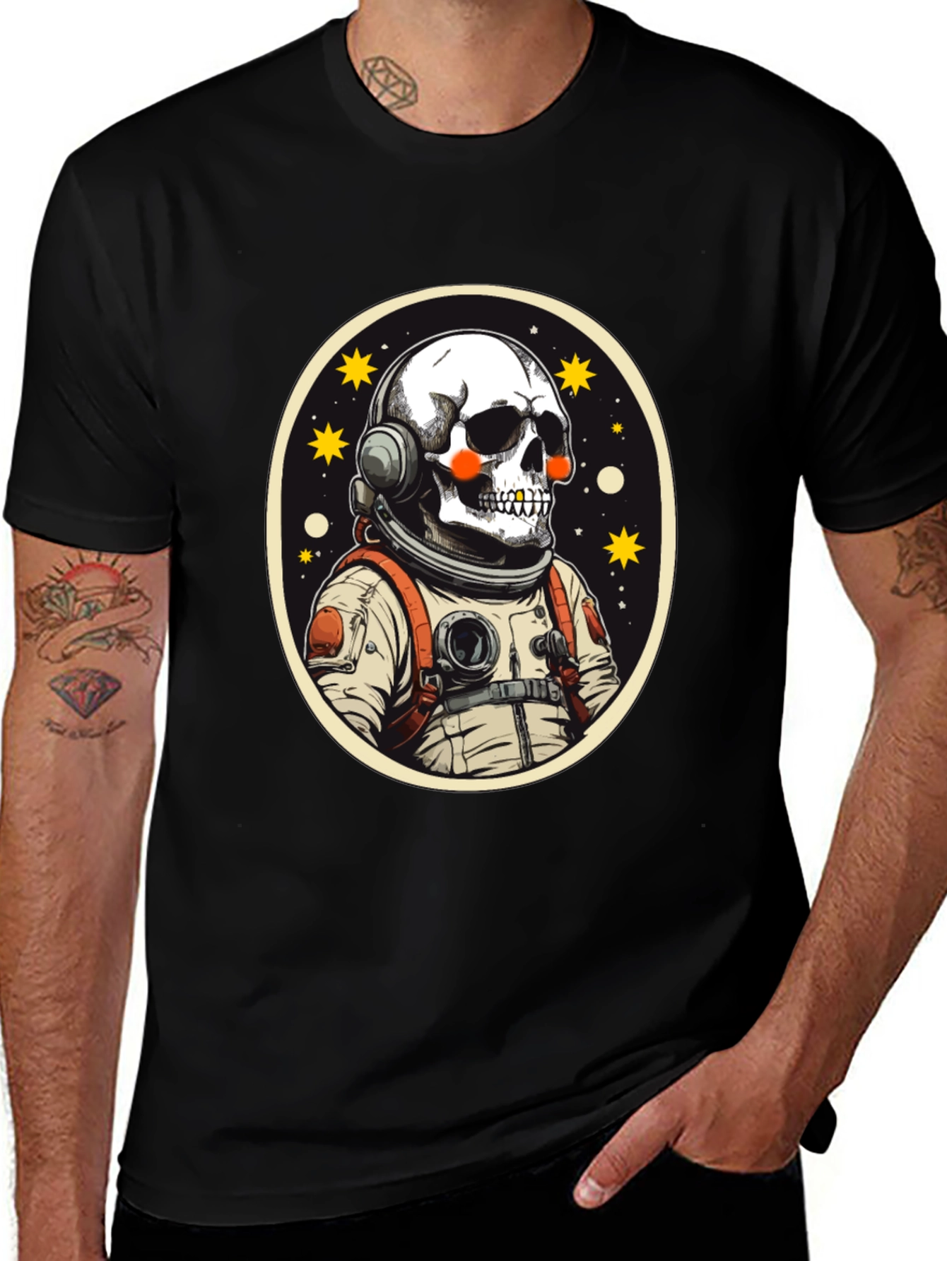 Variant 21 of Astronaut Skull T-Shirt