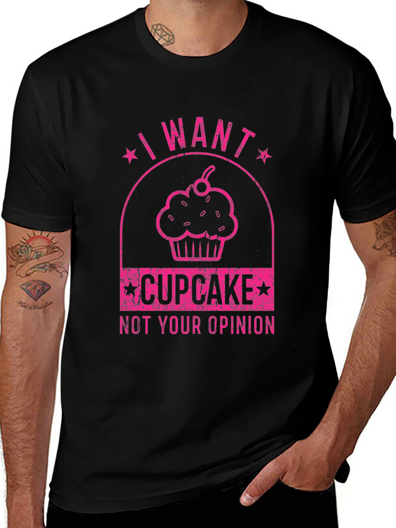 Variant 4 of I Want Cupcake T-Shirt - Funny Graphic Tee