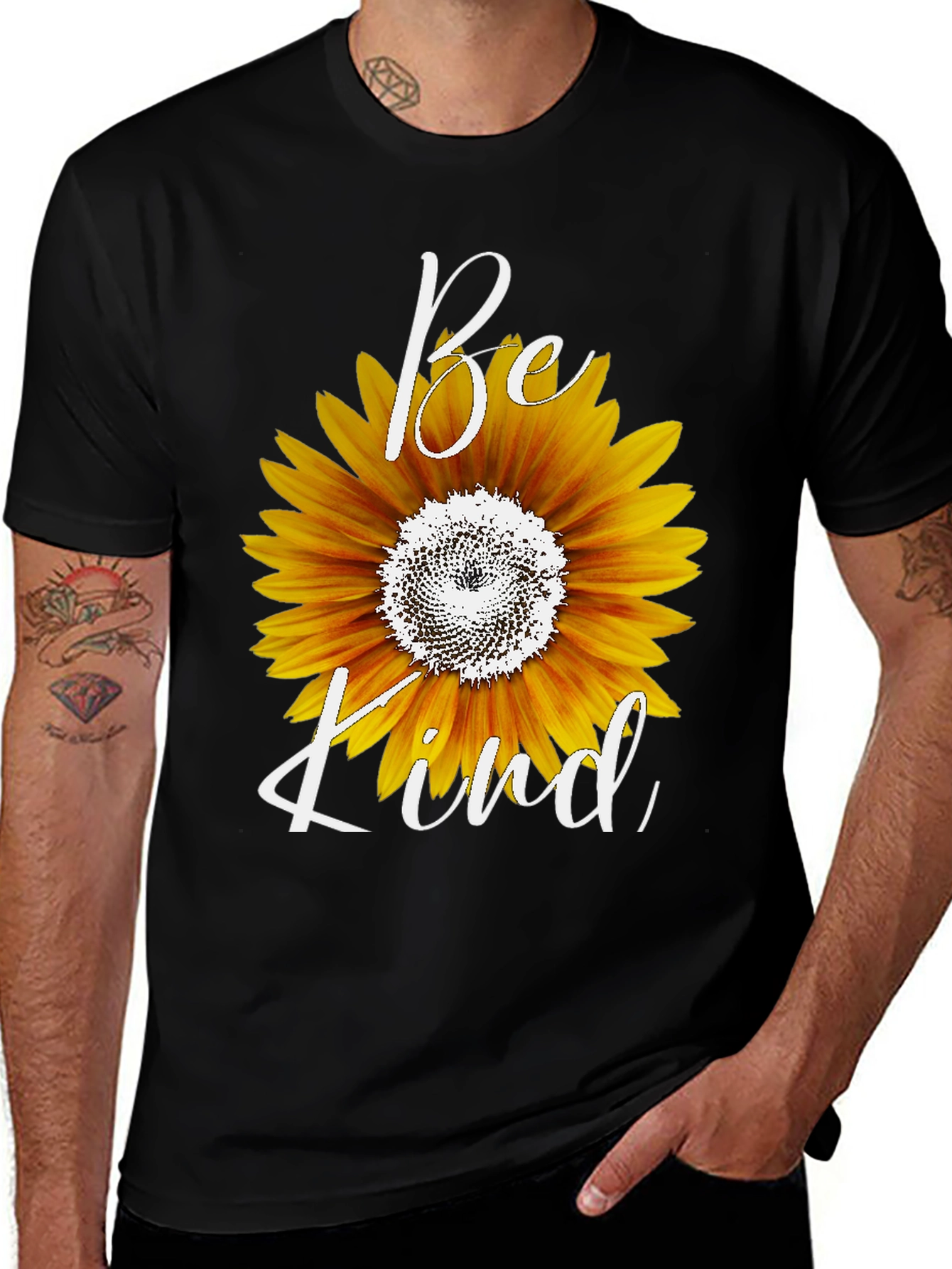 Variant 3 of Be Kind Sunflower Graphic T-Shirt