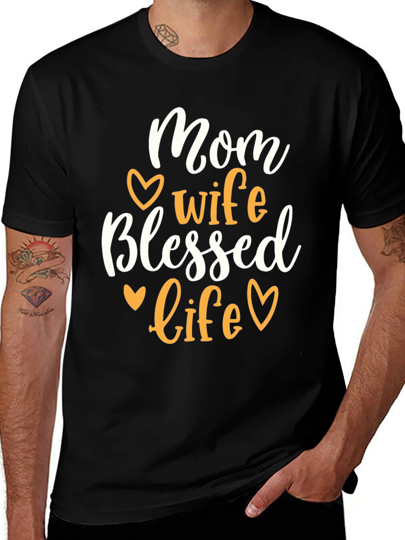 Variant 15 of Mom Wife Blessed Life T-Shirt