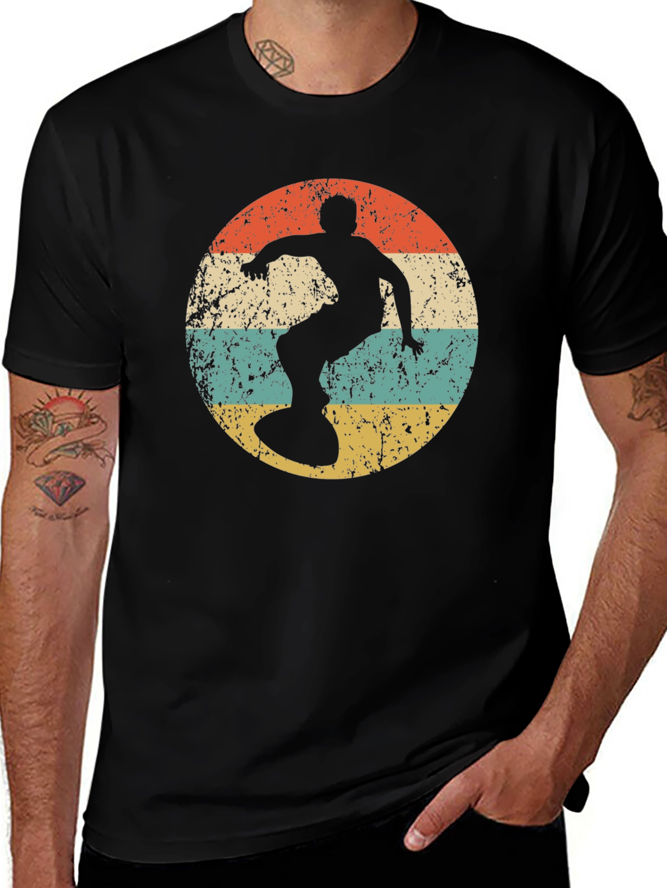 Variant 5 of Retro Surfer Graphic T-Shirt