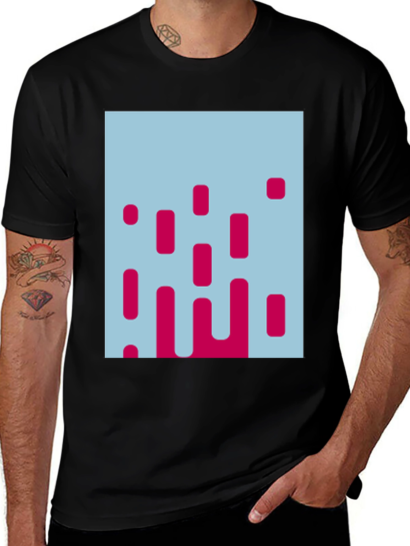 Variant 11 of Modern Abstract Graphic Tee - Stylish Men's T-Shirt