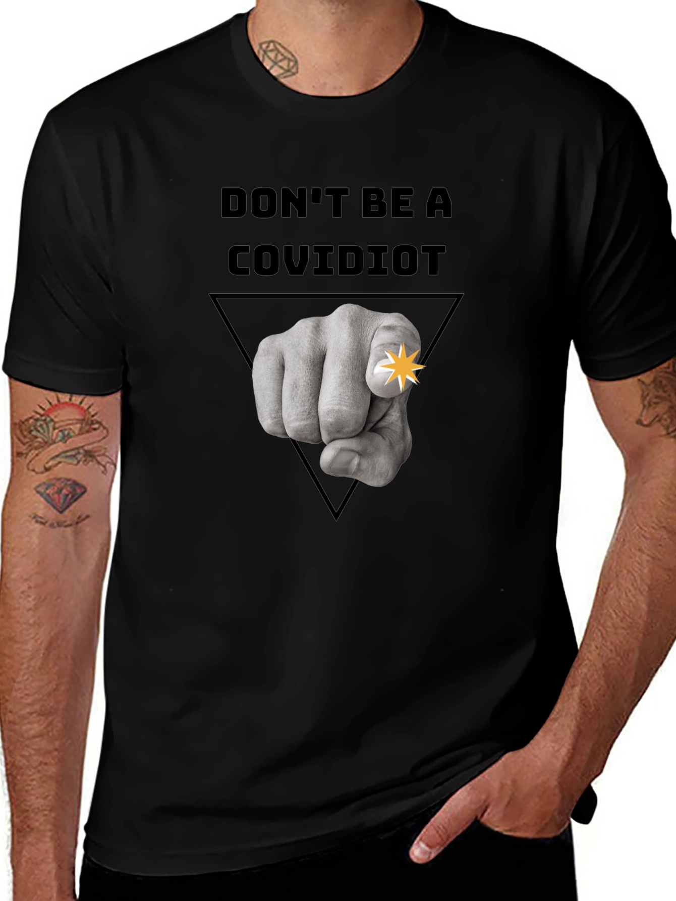 Variant 16 of Don't Be A Covidiot Graphic Tee