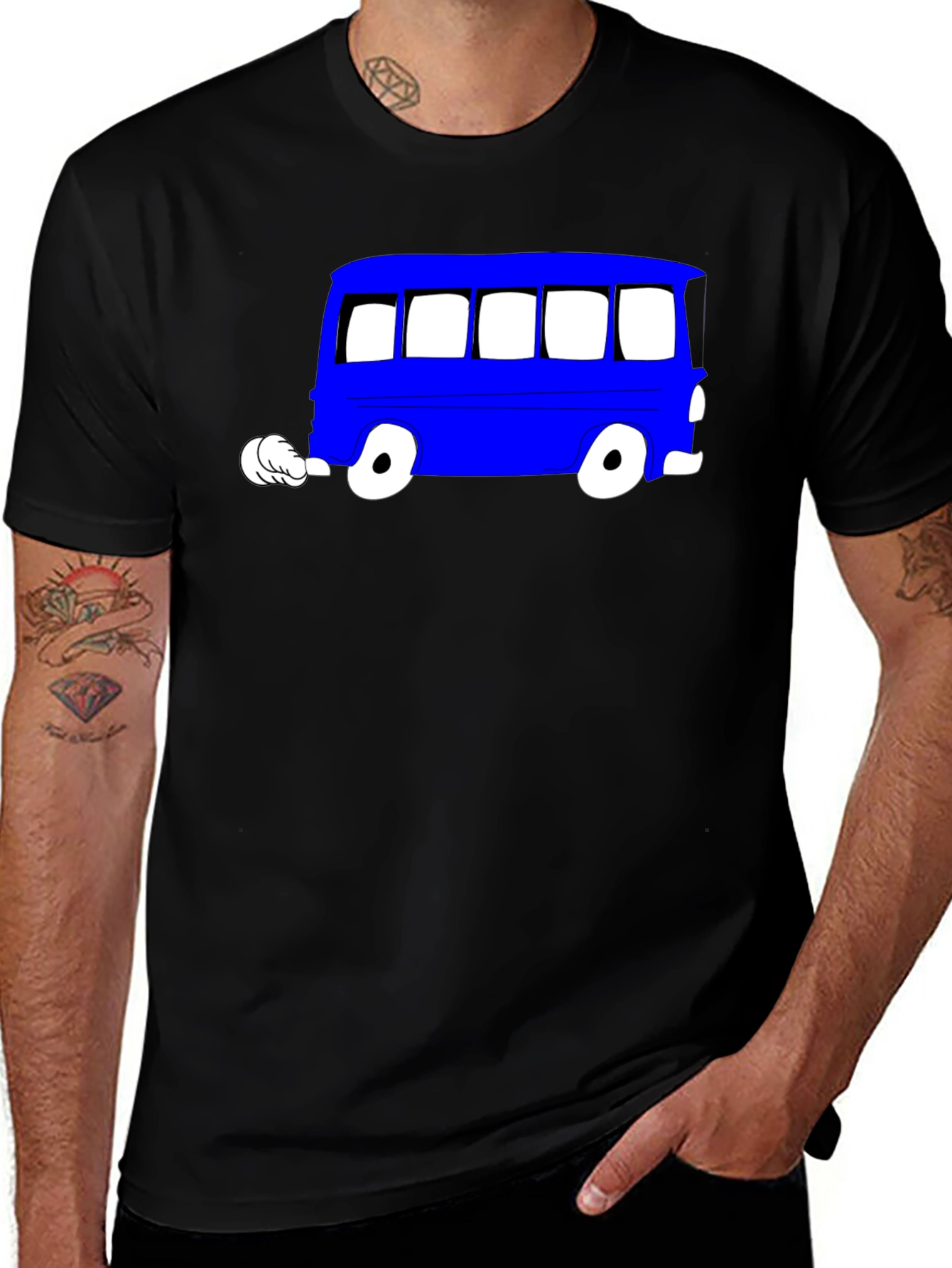 Variant 25 of Cartoon Bus Graphic Tee - Cool Unisex T-Shirt