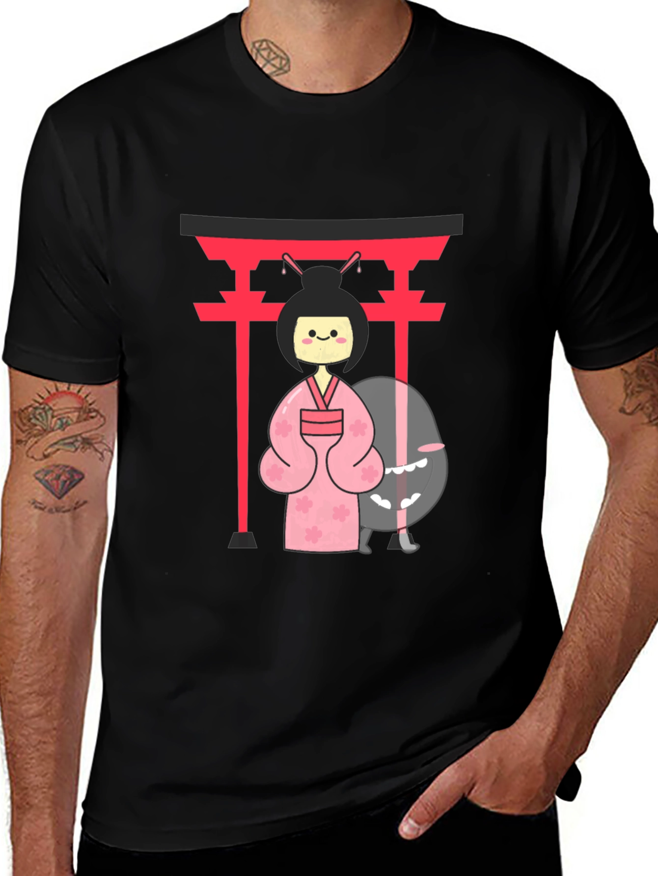 Japanese Anime Graphic T-Shirt