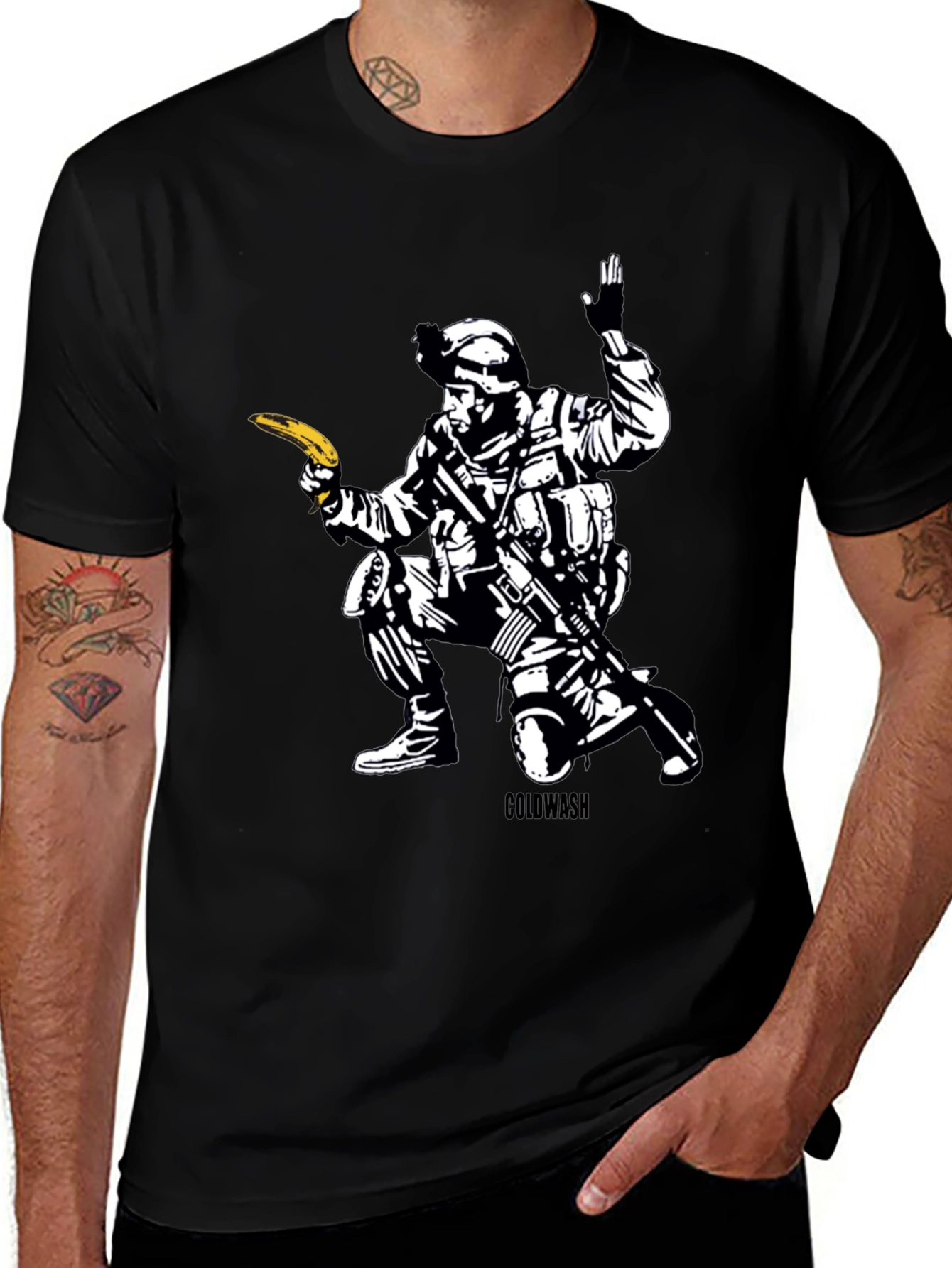 Variant 26 of Banana Soldier Graphic T-Shirt