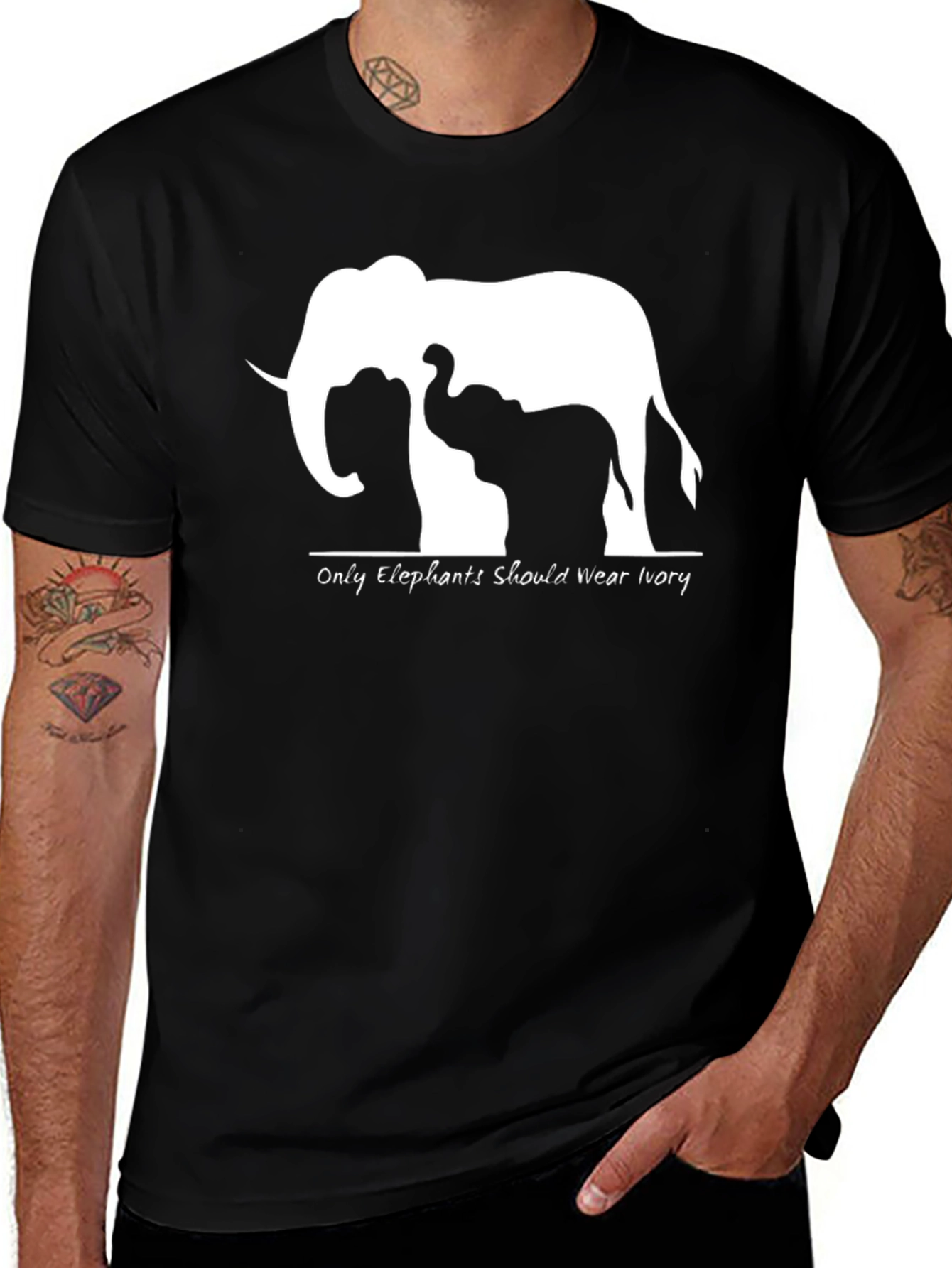 Variant 12 of Elephant Ivory Graphic T-Shirt