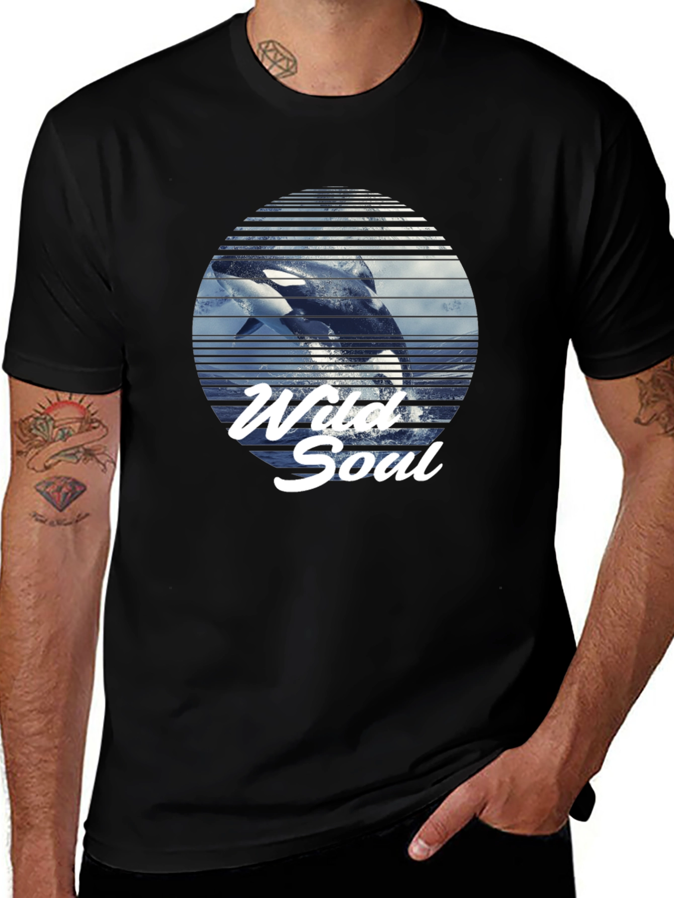 Wild Soul Orca Whale Graphic T-Shirt