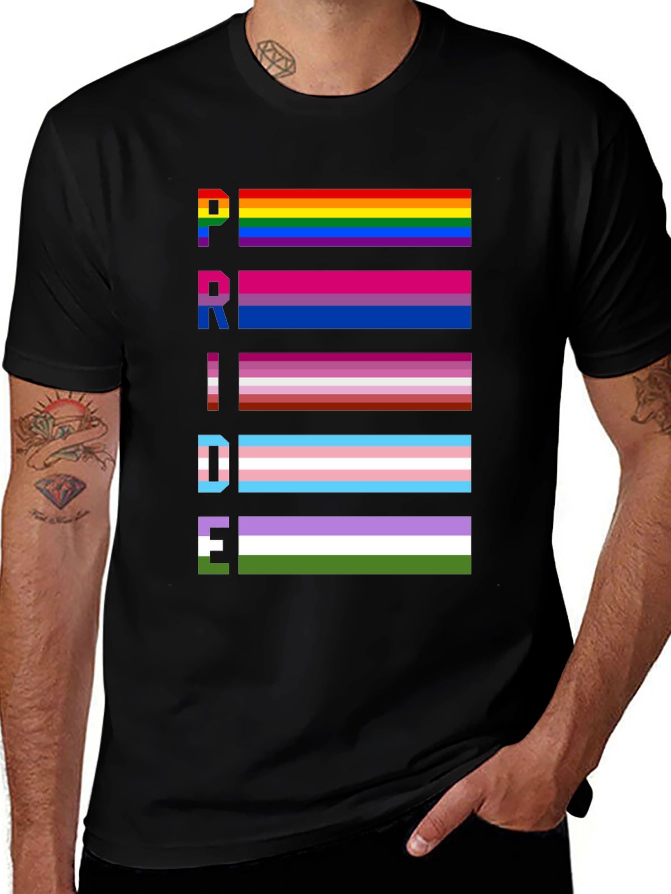 Pride Flags T-Shirt | LGBTQ+ Flags Tee