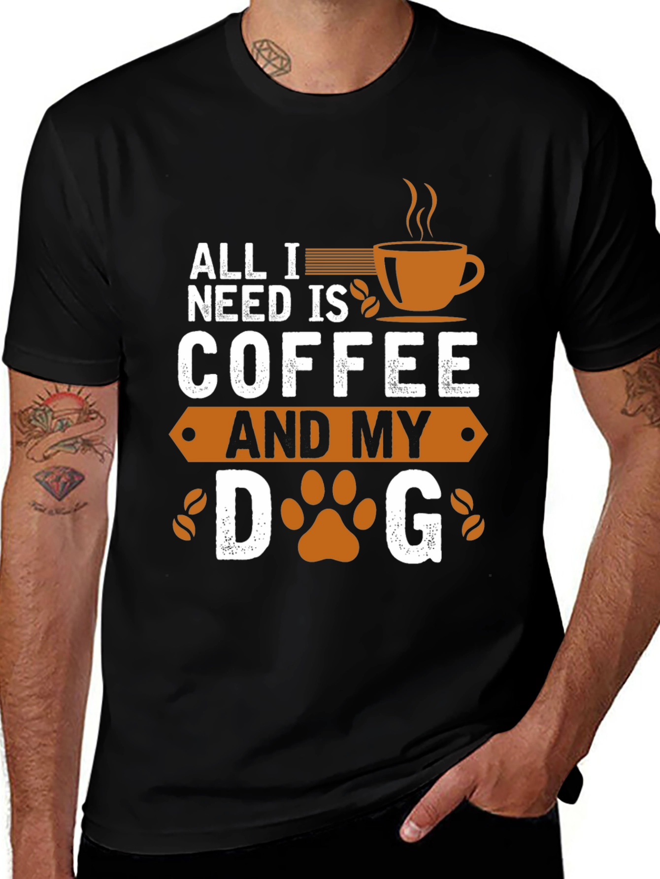 Variant 14 of Coffee and Dog T-Shirt: A Perfect Blend of Comfort and Style