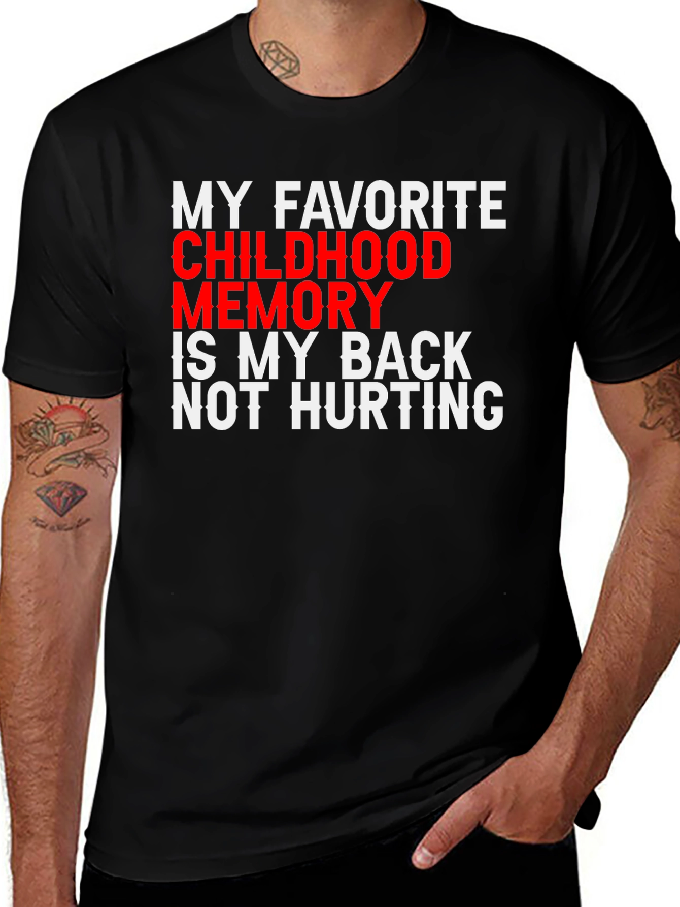 Variant 18 of Funny Back Pain T-Shirt