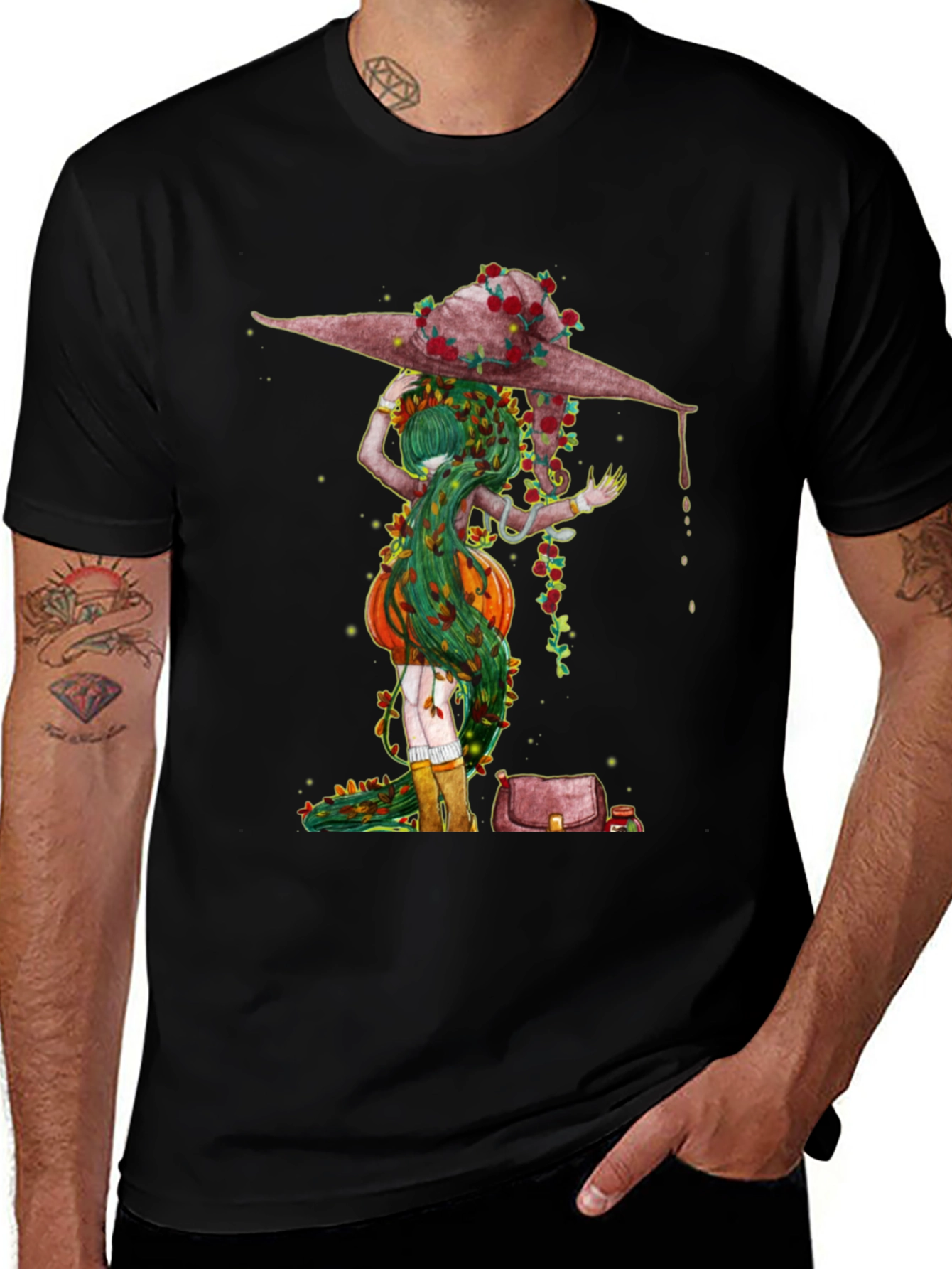 Variant 30 of Whimsical Witch T-Shirt - Unique Graphic Tee