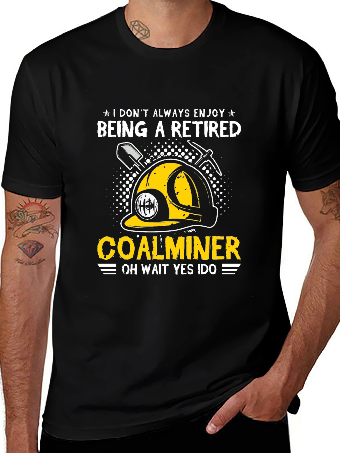 Variant 26 of Retired Coal Miner Graphic T-Shirt