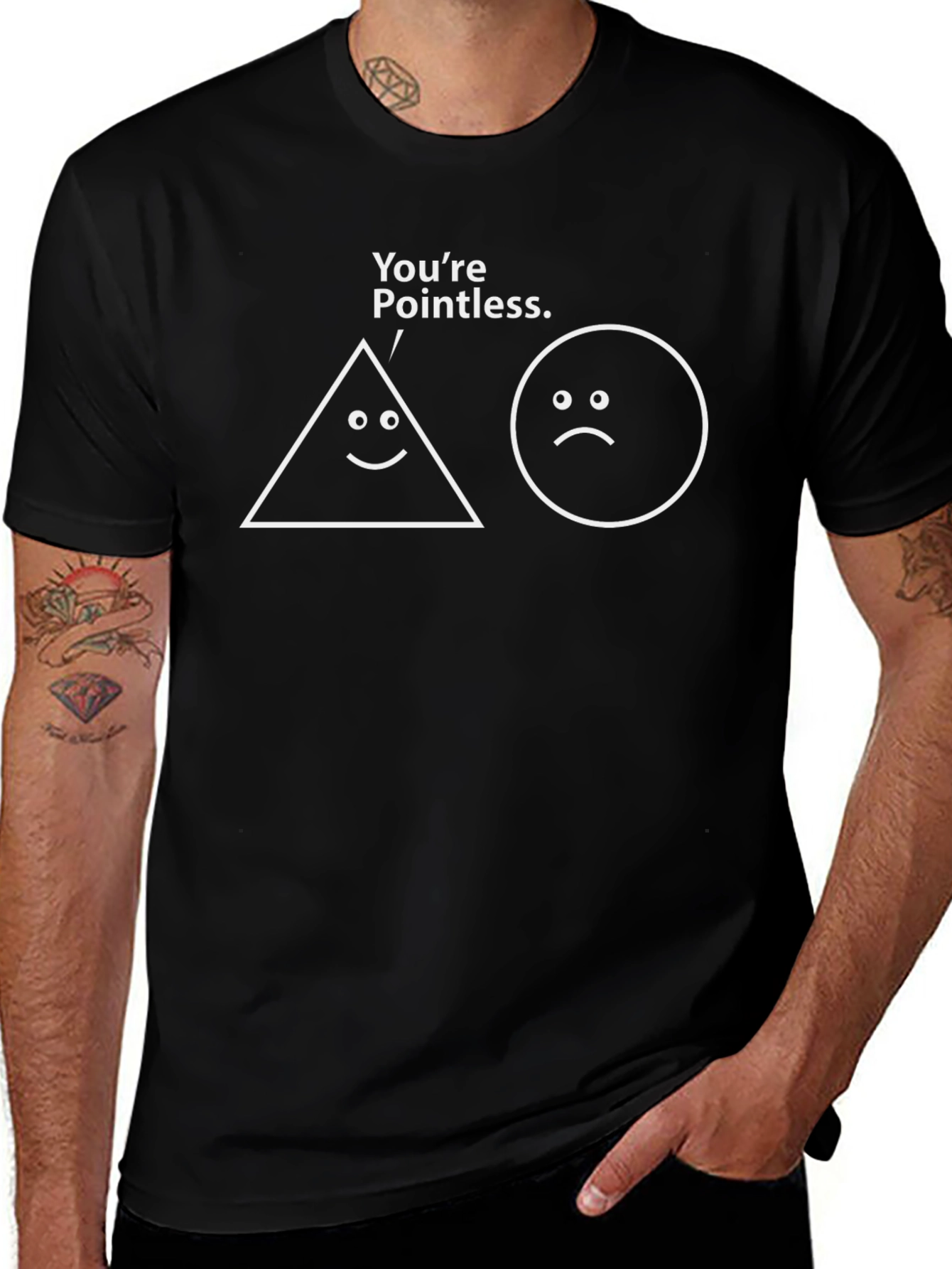 Variant 21 of Funny Geometric Humor Graphic Tee