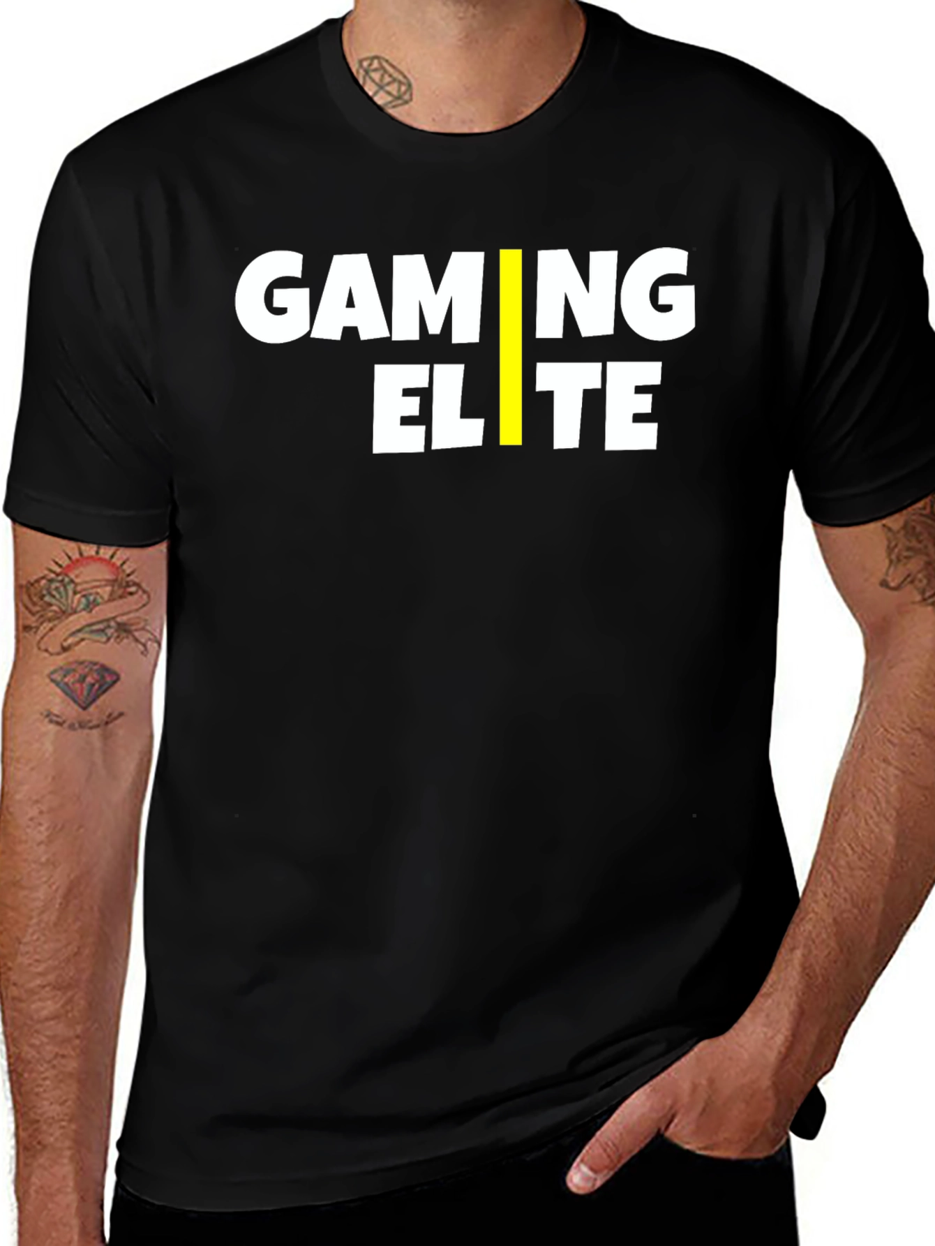 Variant 10 of Gaming Elite Black T-Shirt