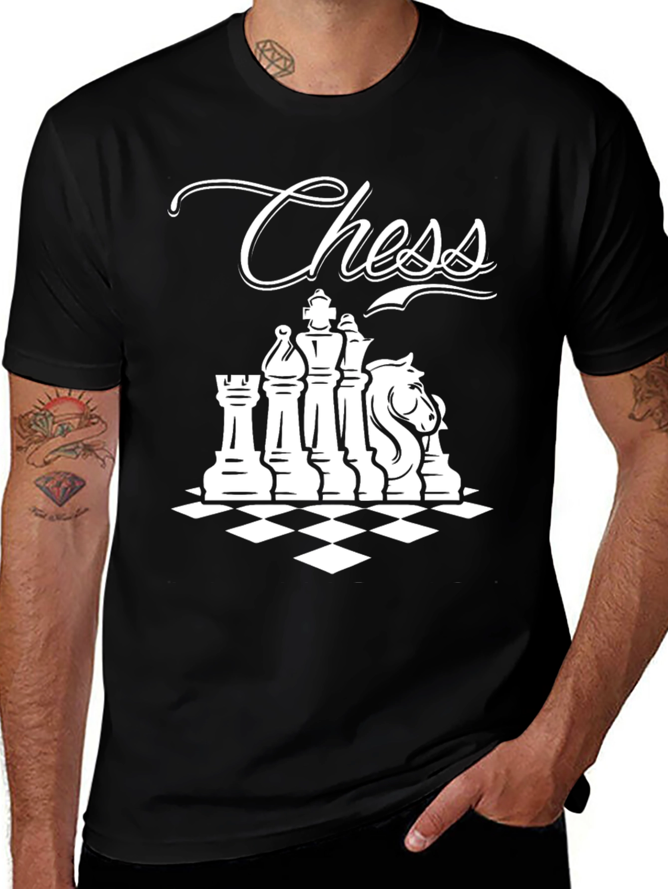 Variant 25 of Chess Lover T-Shirt - Graphic Chess Piece Design