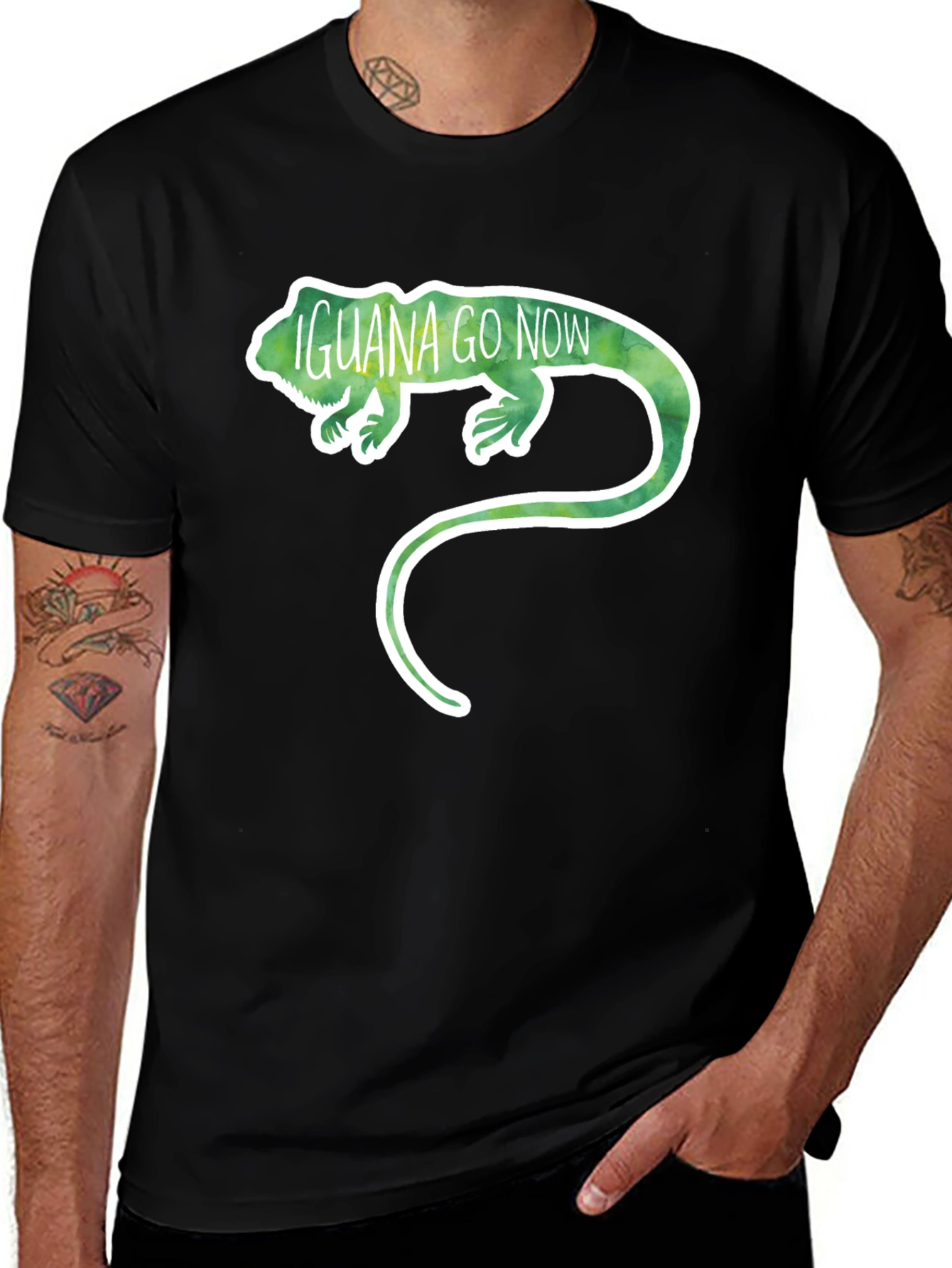 Variant 29 of Iguana Go Now Graphic T-Shirt