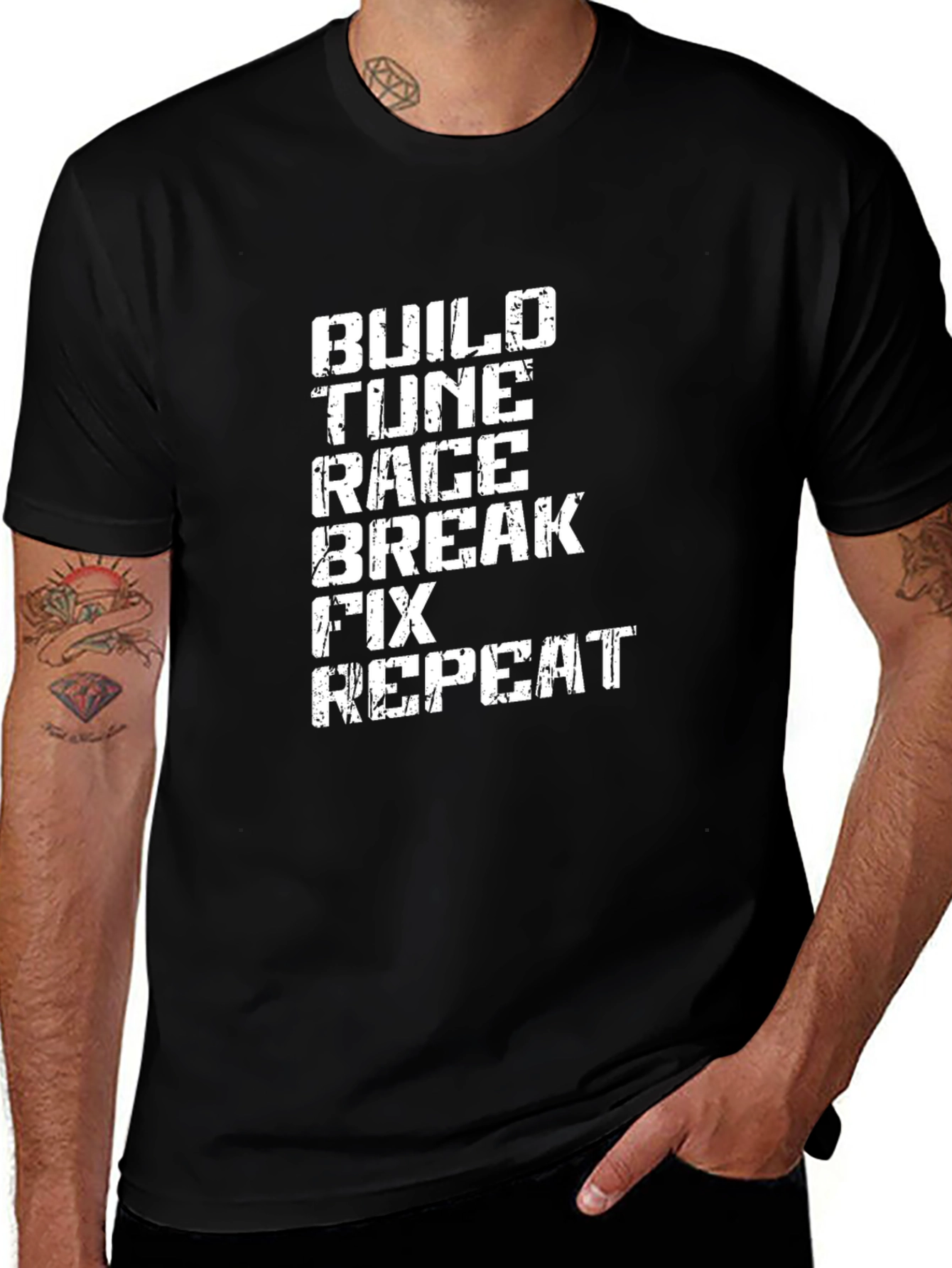 Variant 6 of Build Tune Race T-Shirt - Automotive Enthusiast