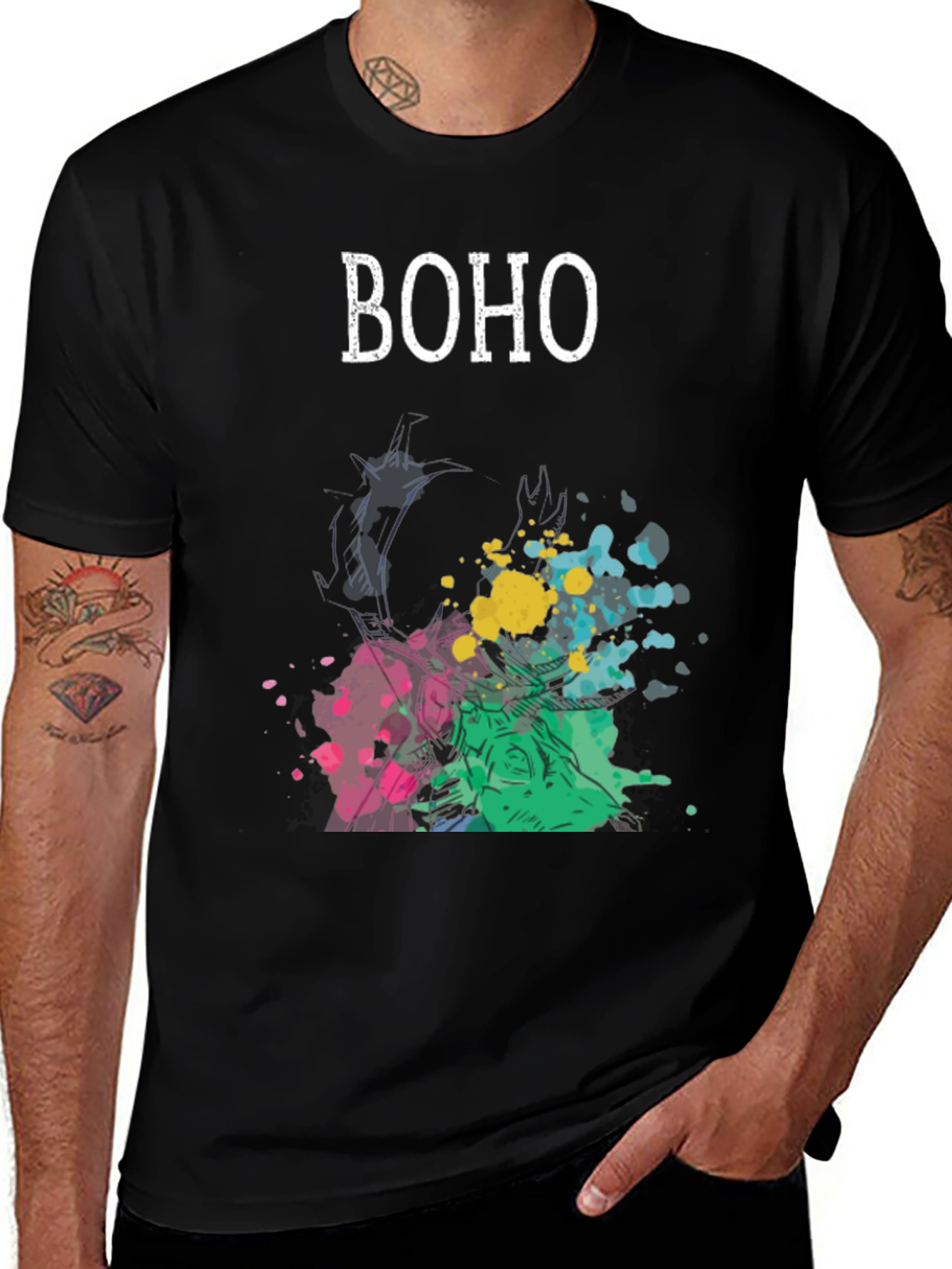 Variant 16 of Boho Graphic Tee - Artistic Design T-Shirt