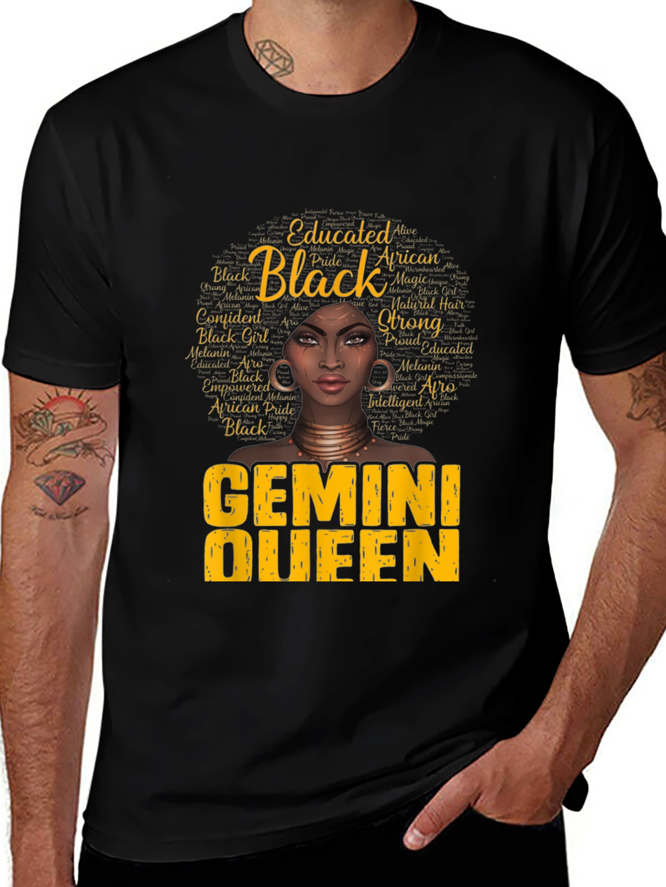 Gemini Queen Black Pride T-Shirt