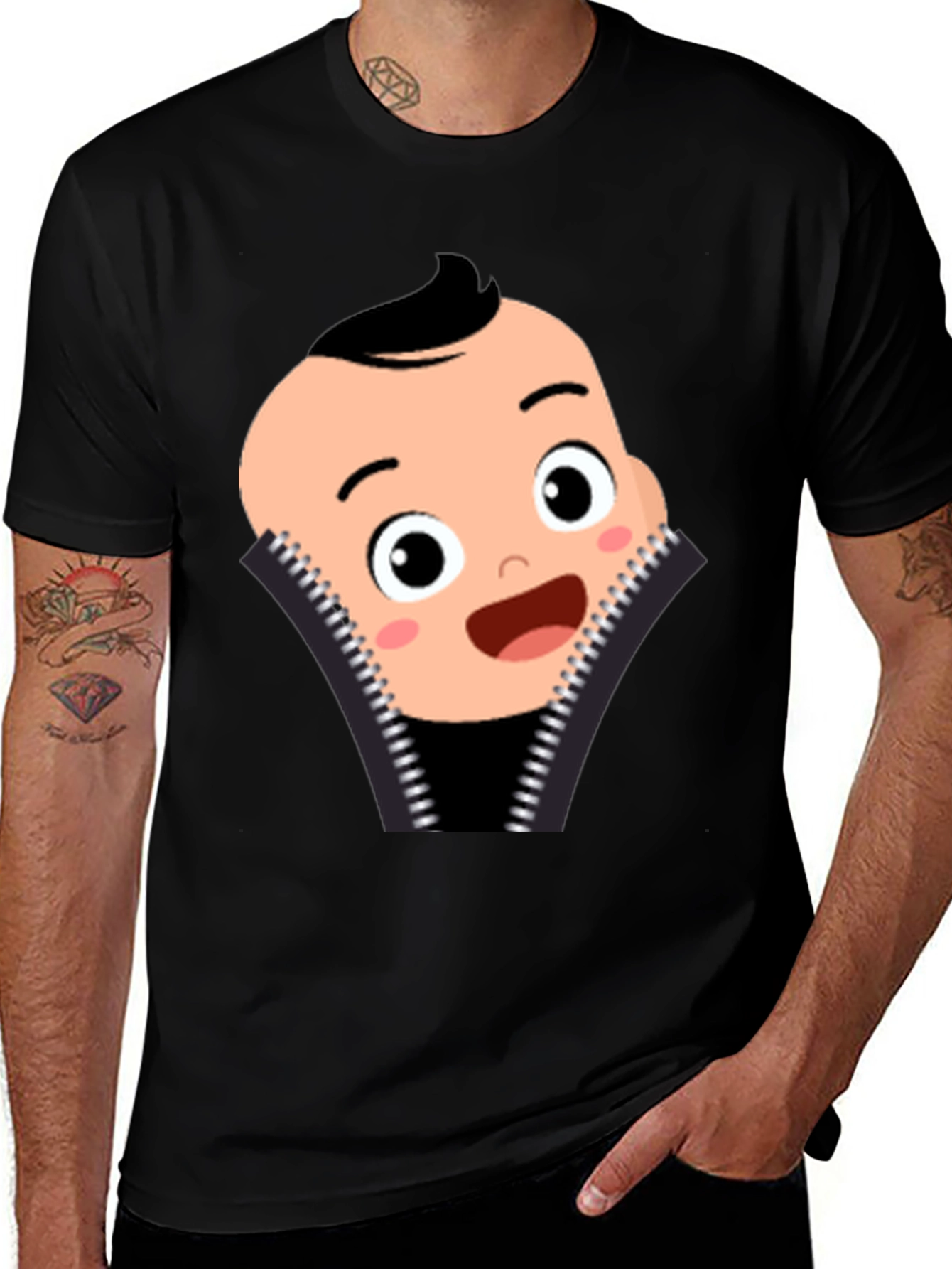 Variant 21 of Cartoon Baby Zipper T-Shirt