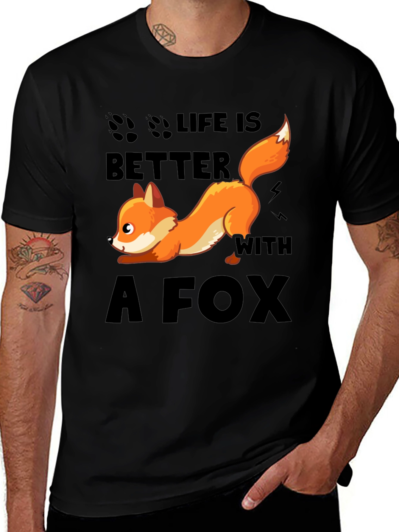 Variant 7 of Life is Better With a Fox T-Shirt