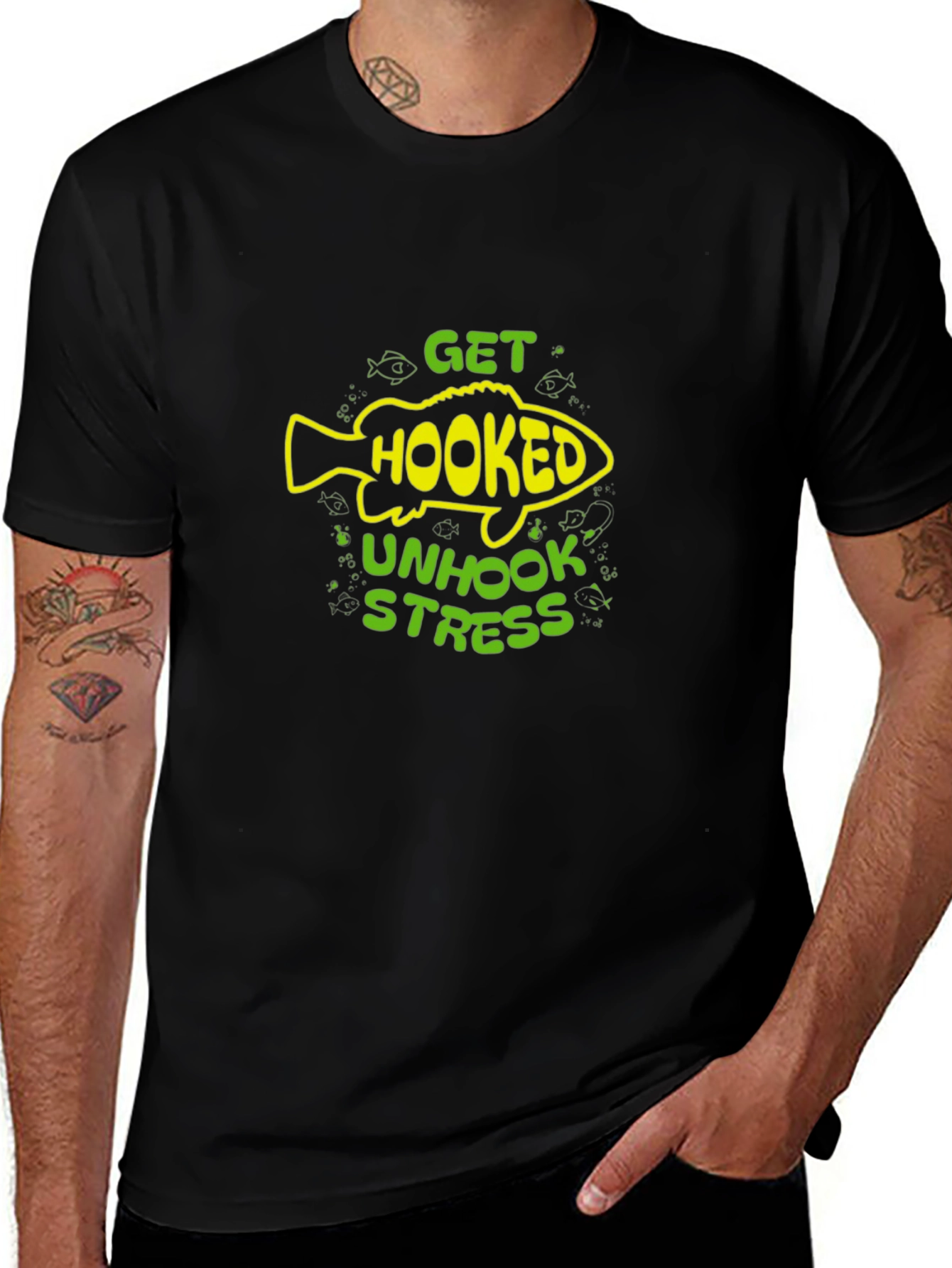 Variant 28 of Get Hooked Fishing T-Shirt