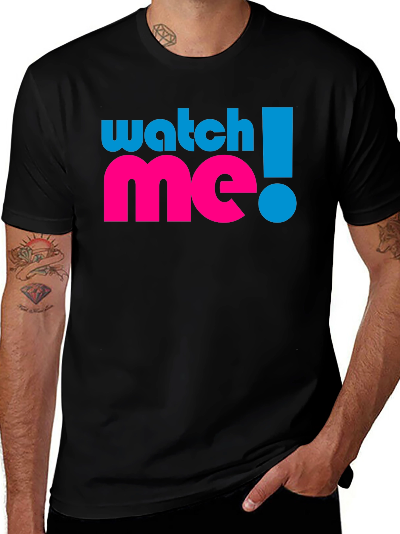 Variant 27 of Watch Me! Graphic Tee - Black