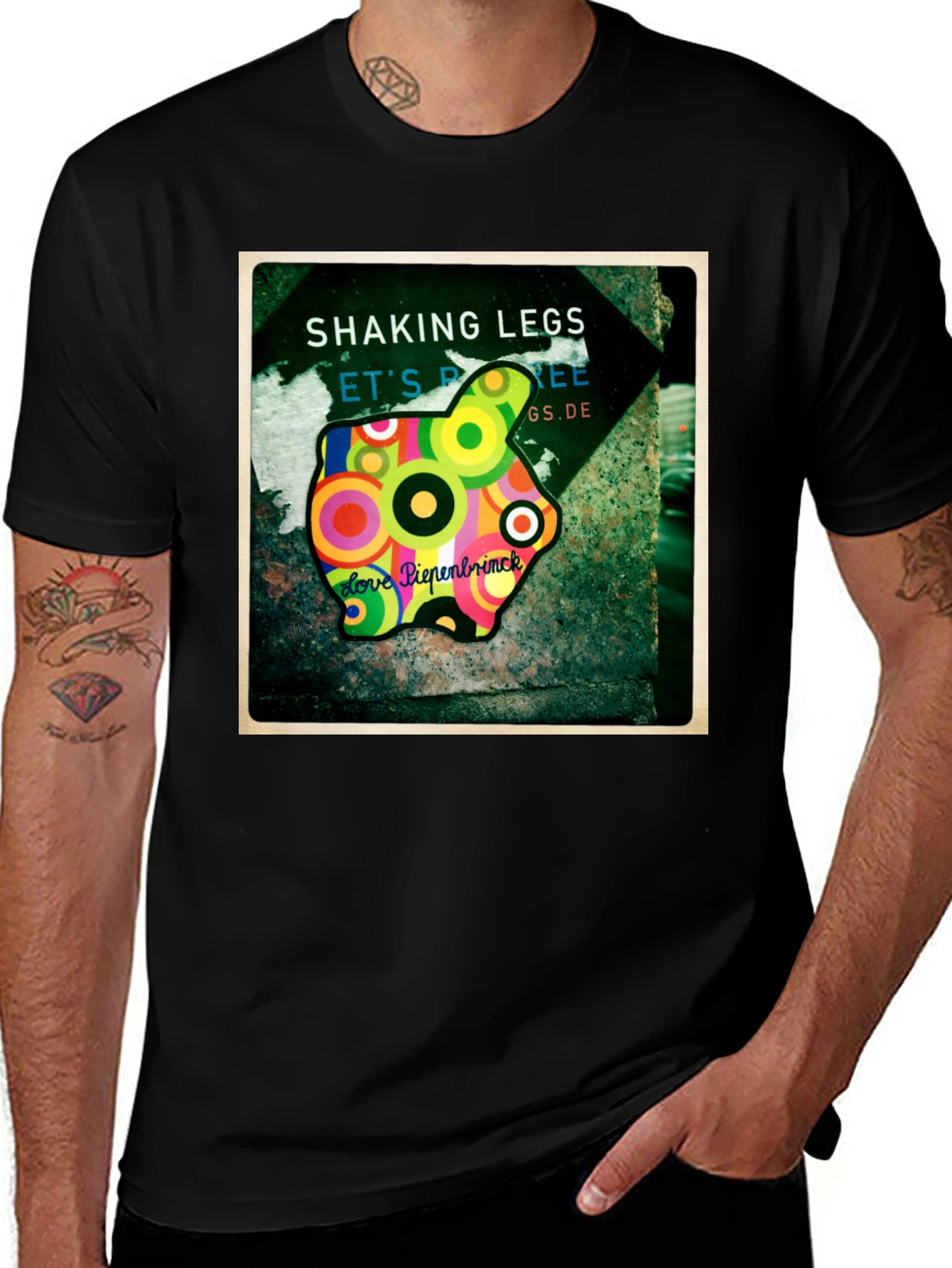 Variant 16 of Shaking Legs Piggy Bank Graphic Tee