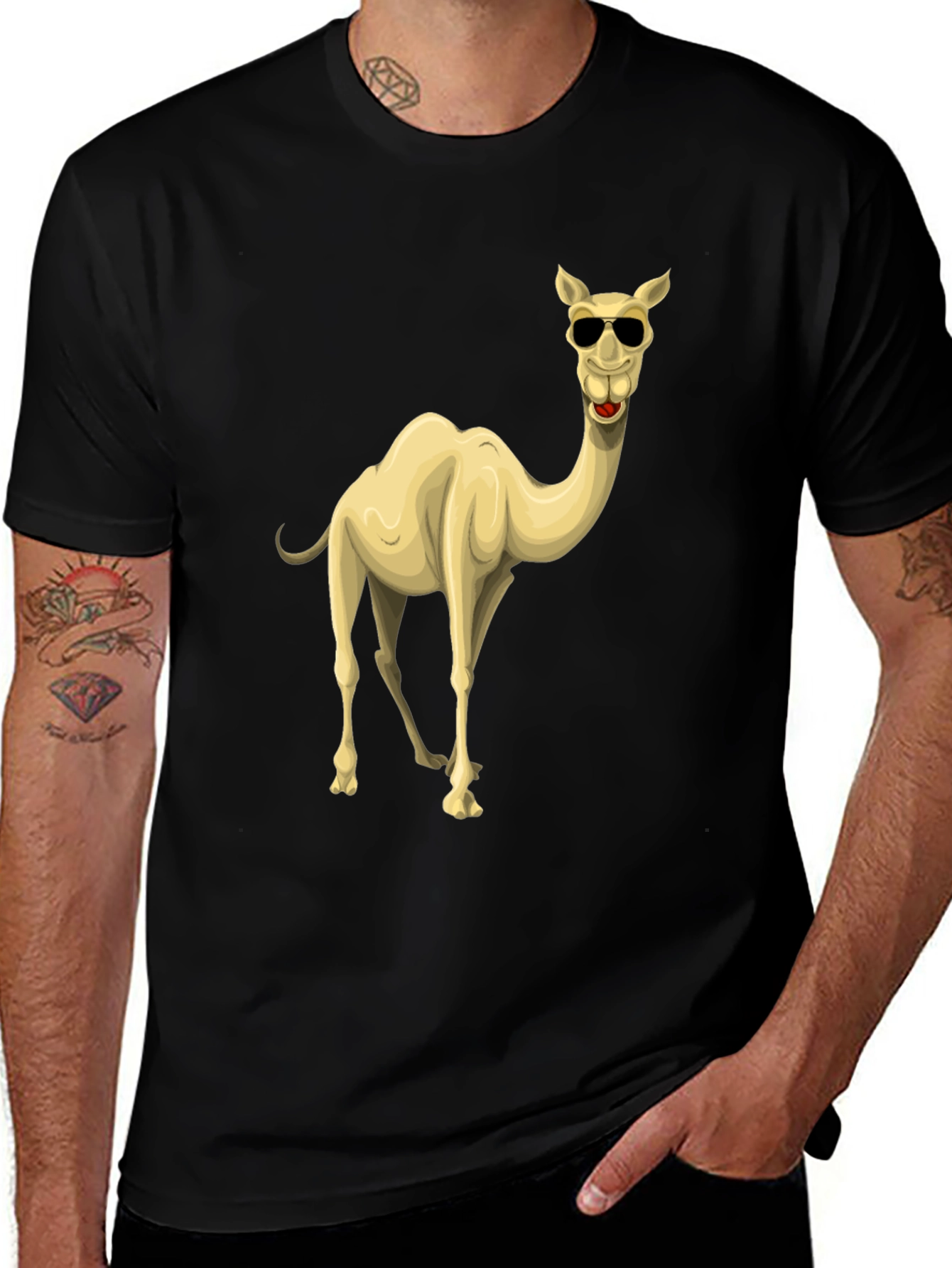 Variant 13 of Cool Camel Black Graphic T-Shirt