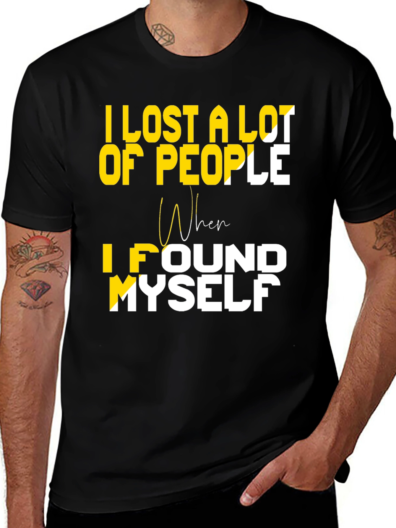 Variant 10 of I Lost a Lot of People T-Shirt - Motivational Graphic Tee
