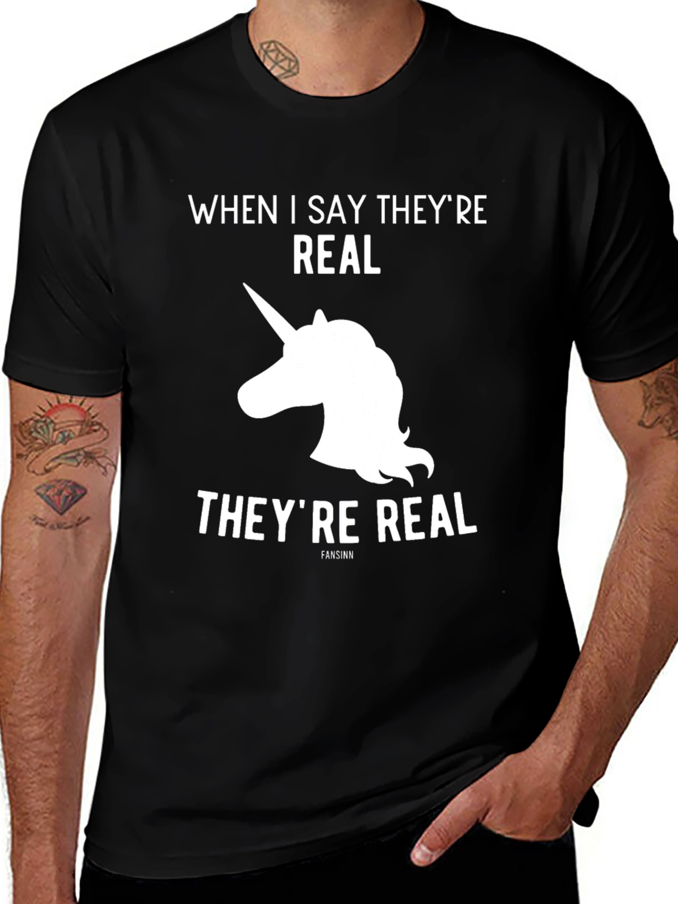 Variant 23 of Unicorn Truth Tee - They're Real T-Shirt