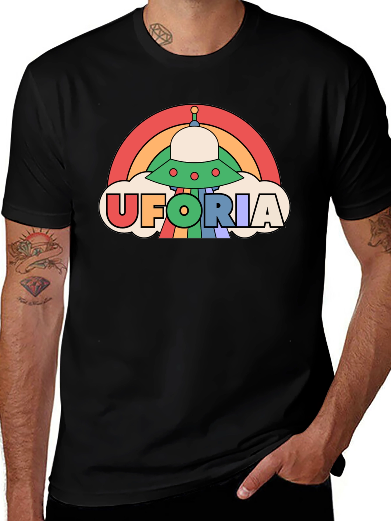 Variant 20 of Retro UFOria Graphic Tee