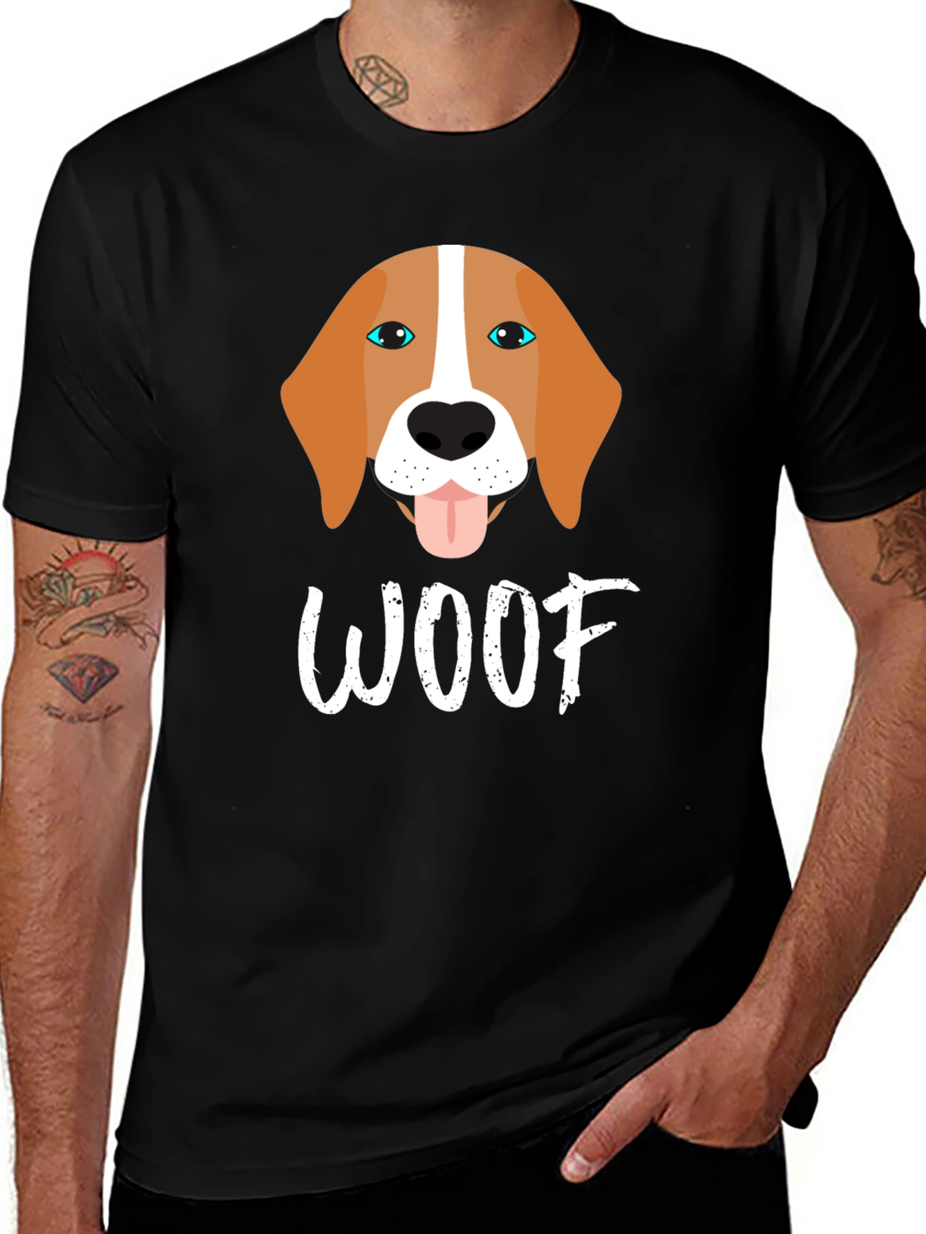 Variant 8 of Woof Dog Graphic Tee - Unisex Casual T-Shirt