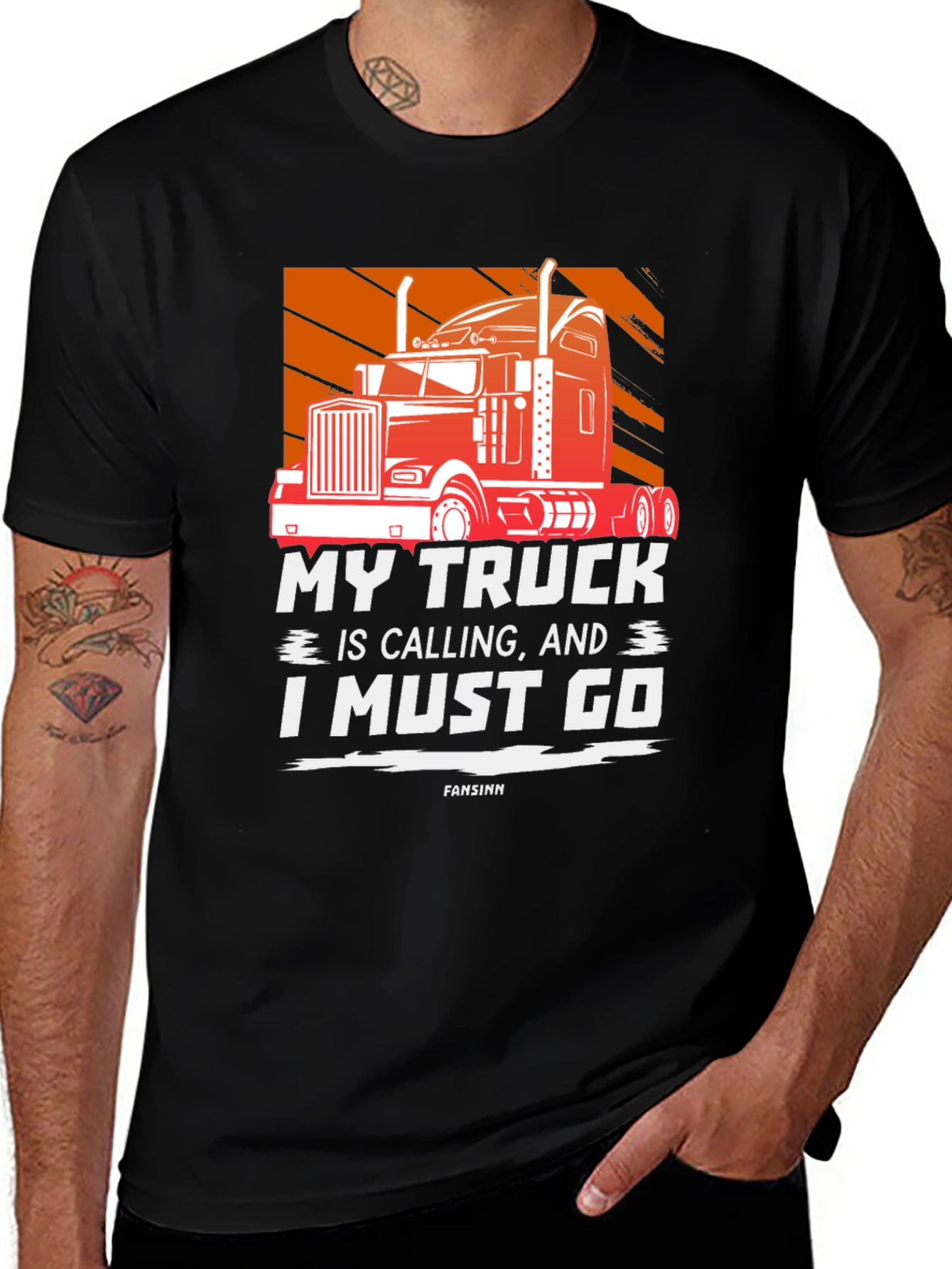 Variant 8 of My Truck is Calling Men's Graphic T-Shirt