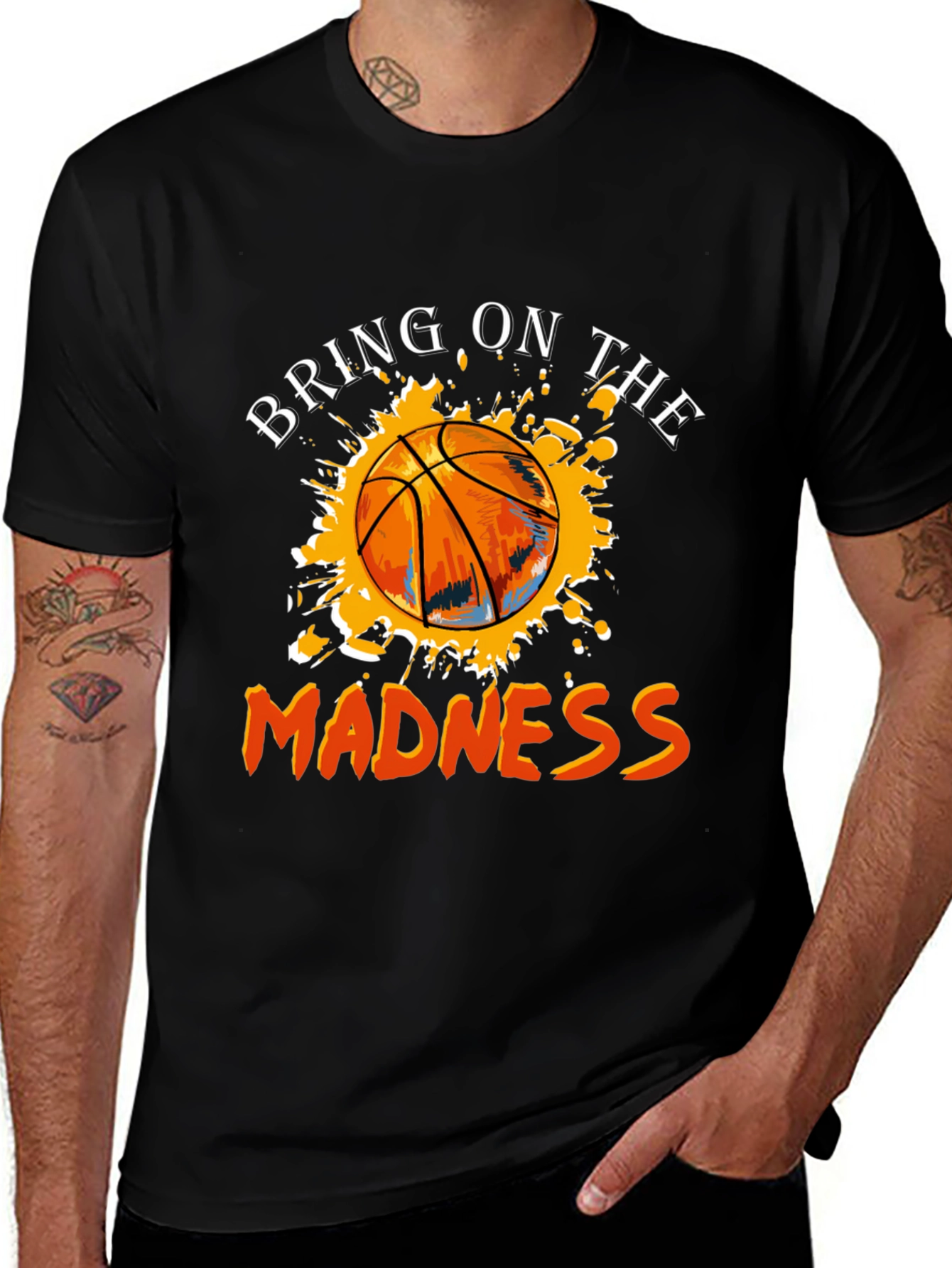 Bring on the Madness Basketball Graphic Tee