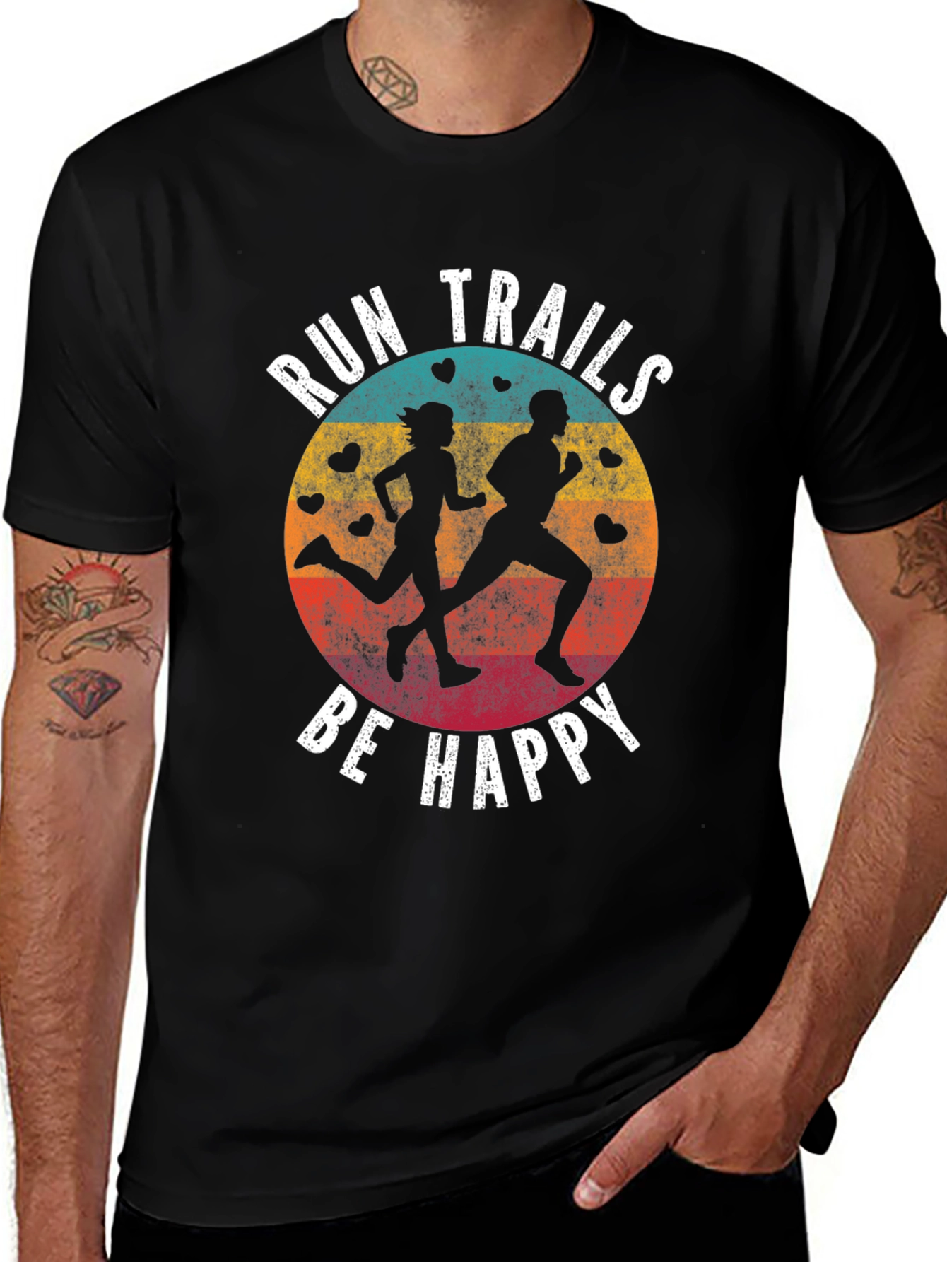 Variant 18 of Run Trails Be Happy T-Shirt
