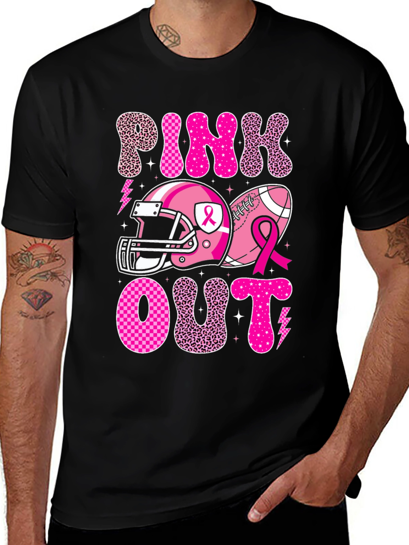 Variant 13 of Pink Out Breast Cancer Awareness T-Shirt