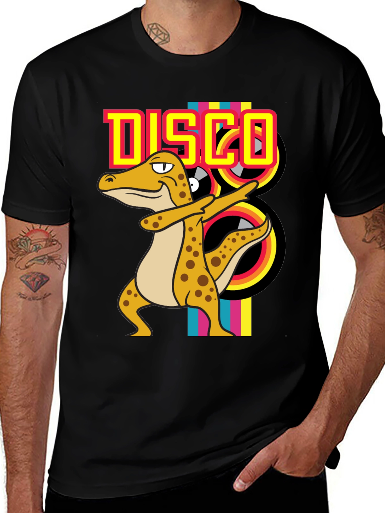 Variant 6 of Retro Disco Lizard T-Shirt