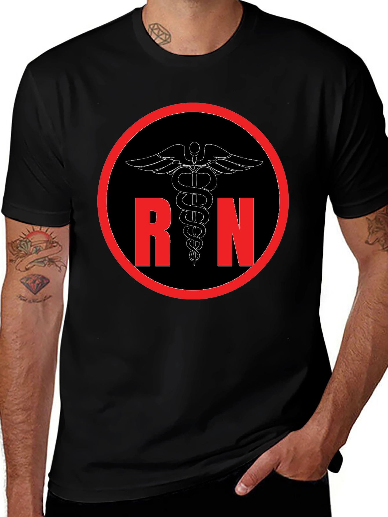 RN Registered Nurse Caduceus T-Shirt