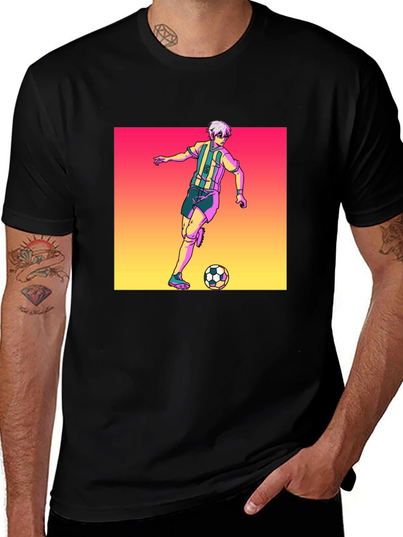 Variant 22 of Soccer Player Graphic T-Shirt