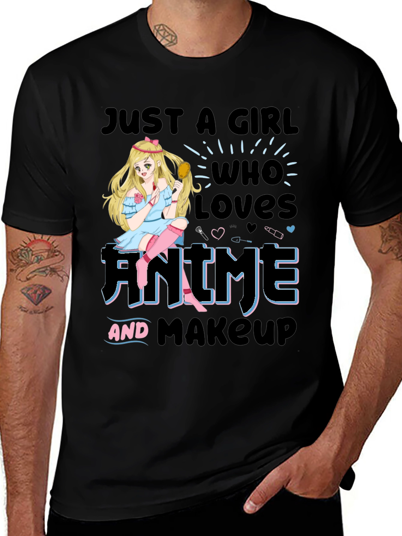 Variant 11 of Anime & Makeup Lover T-Shirt