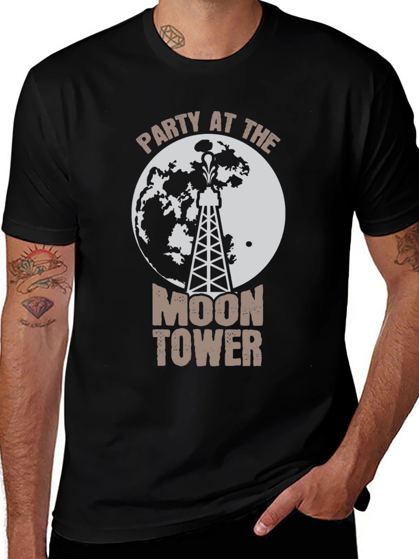 Variant 6 of Moon Tower Party T-Shirt