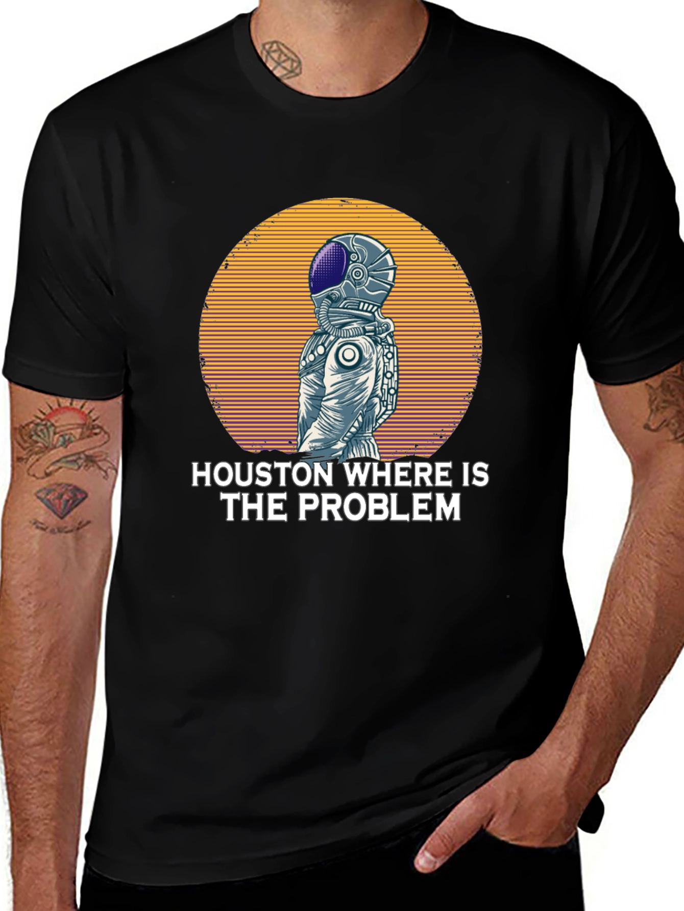 Houston Where is the Problem Spaceman T-Shirt