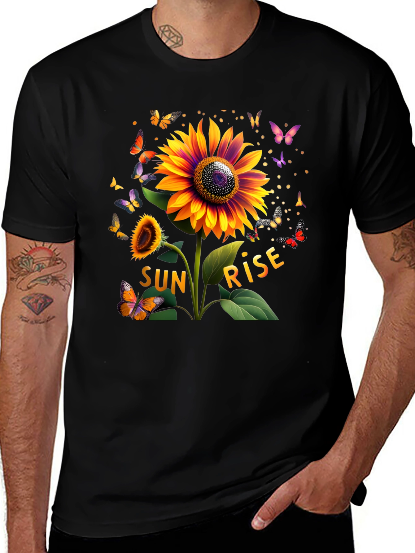 Variant 4 of Sunflower Sunrise Graphic Tee