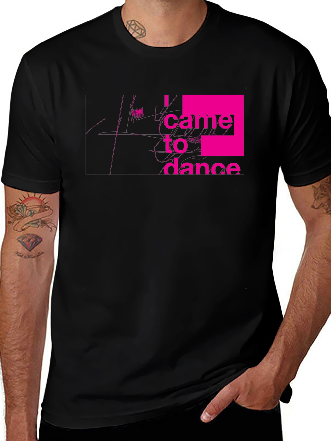 Variant 7 of I Came To Dance Black Graphic Tee