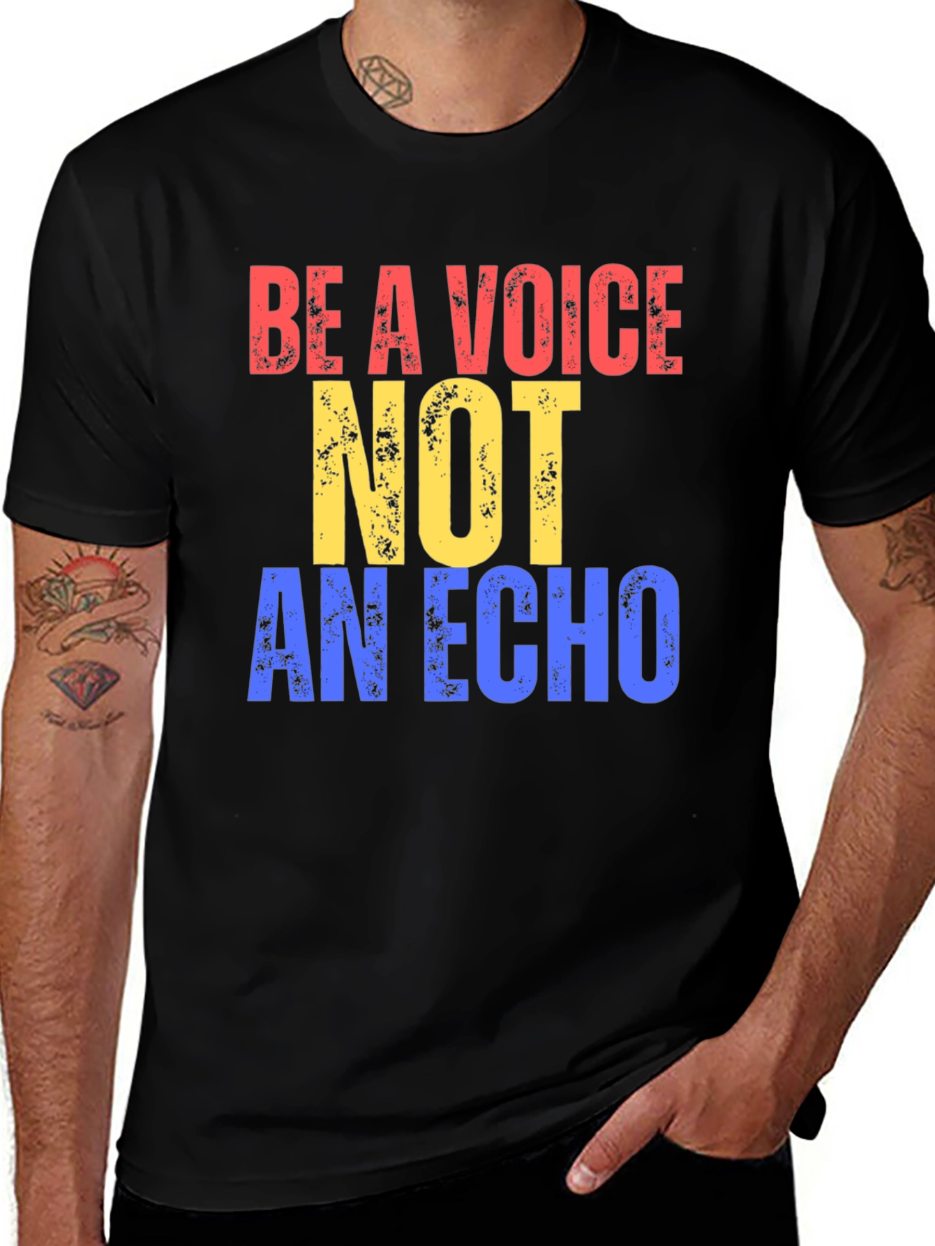 Variant 24 of Be a Voice Not an Echo Graphic Tee