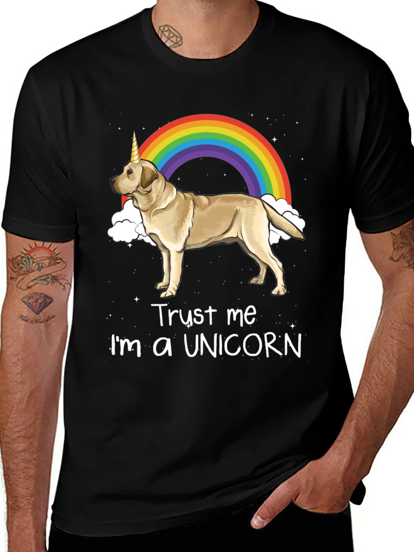 Variant 13 of Unicorn Dog T-Shirt - Trust Me, I'm a Unicorn!