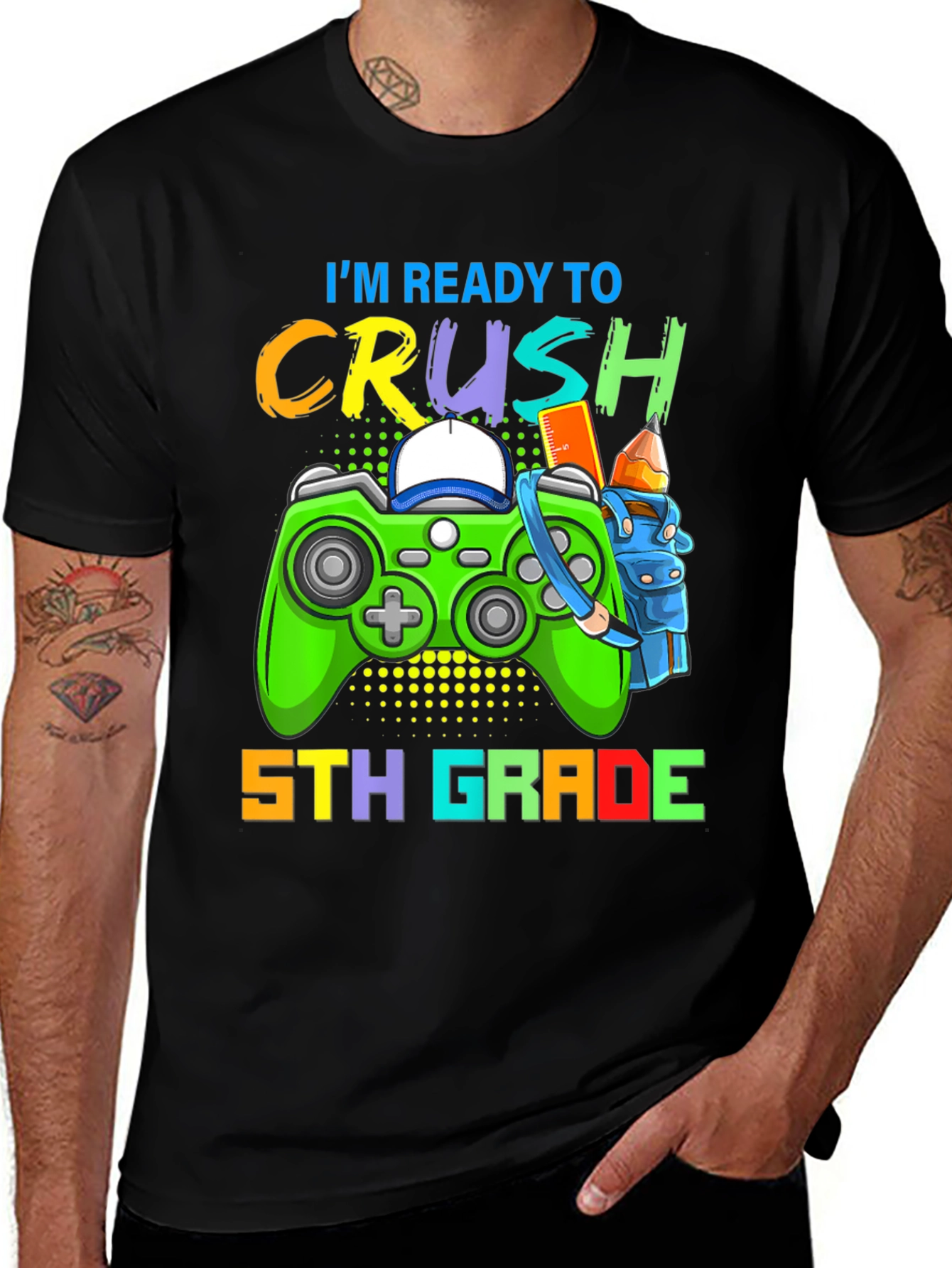 Ready to Crush 5th Grade Gaming T-Shirt