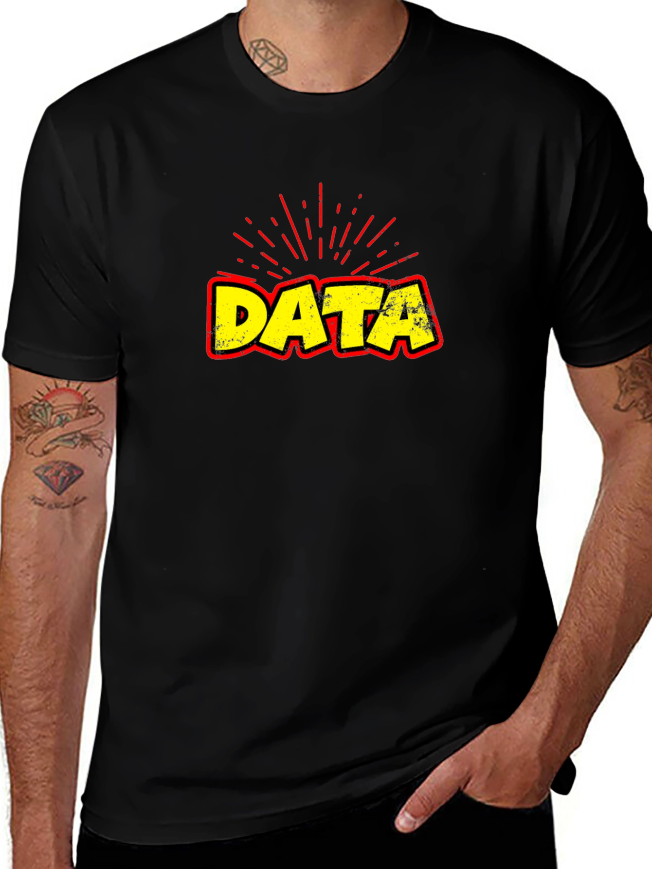 Variant 21 of Data Graphic Tee - Retro Style, Casual Fit